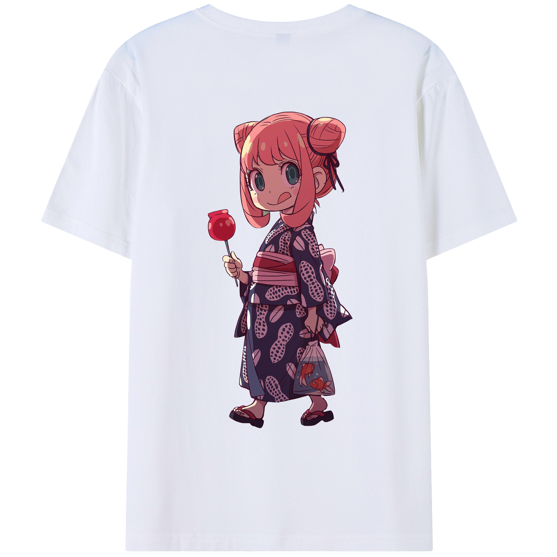 （画像用） SPY×FAMILY间谍家家酒 綿100％ メンズ半袖Tシャツ（バックプリント） 通気性