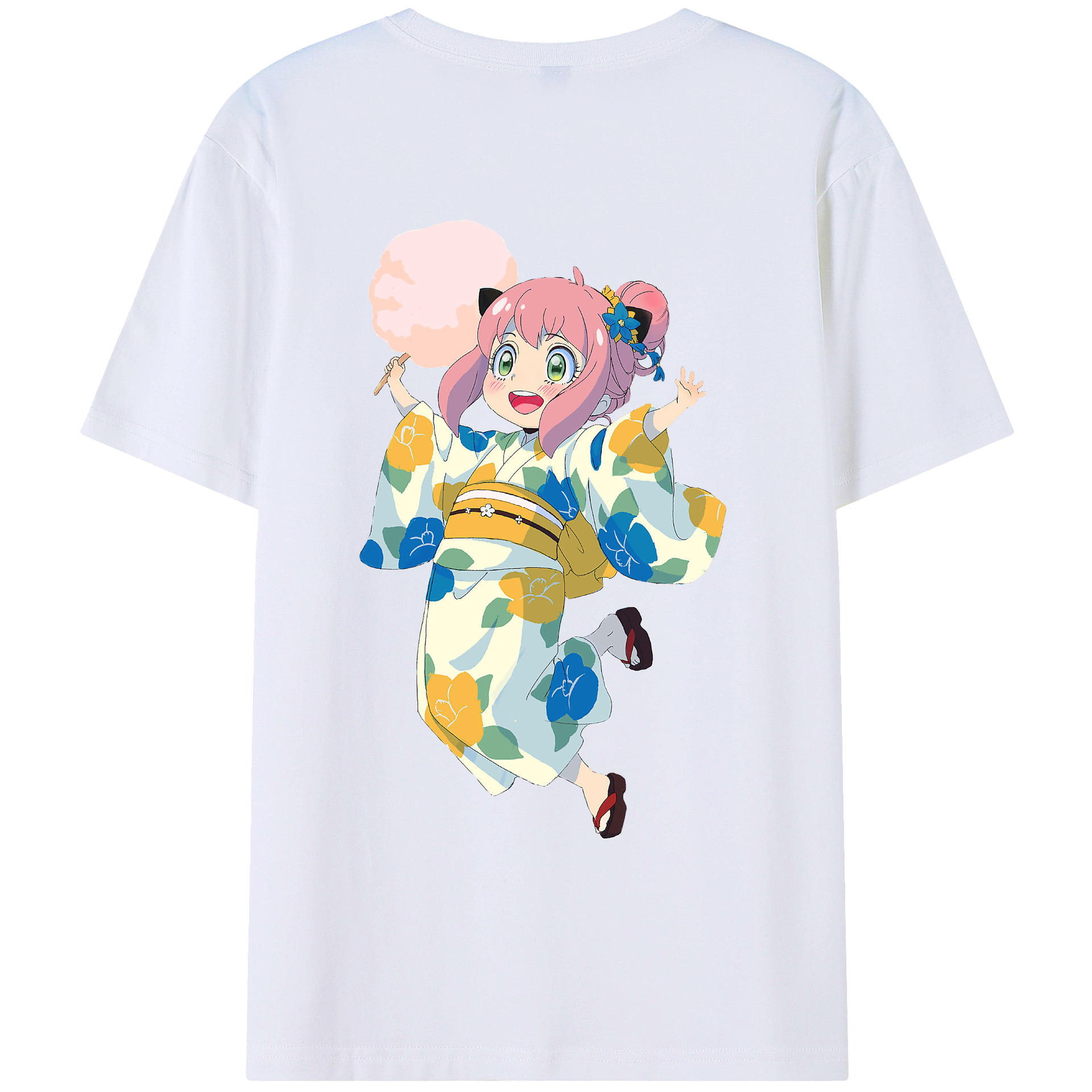 （画像用） SPY×FAMILY间谍家家酒 綿100％ メンズ半袖Tシャツ（バックプリント） 通気性