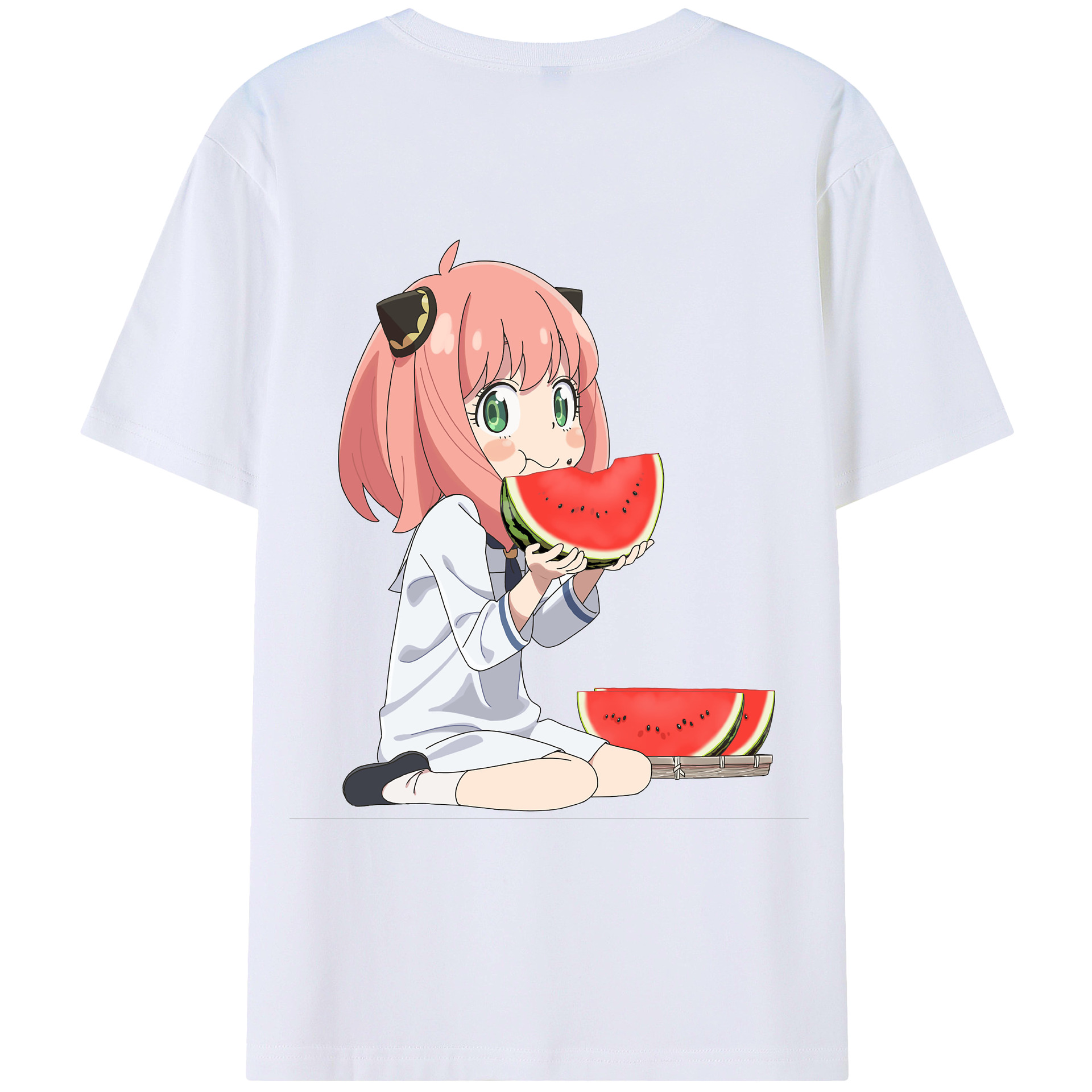 （画像用） SPY×FAMILY间谍家家酒 綿100％ メンズ半袖Tシャツ（バックプリント） 通気性