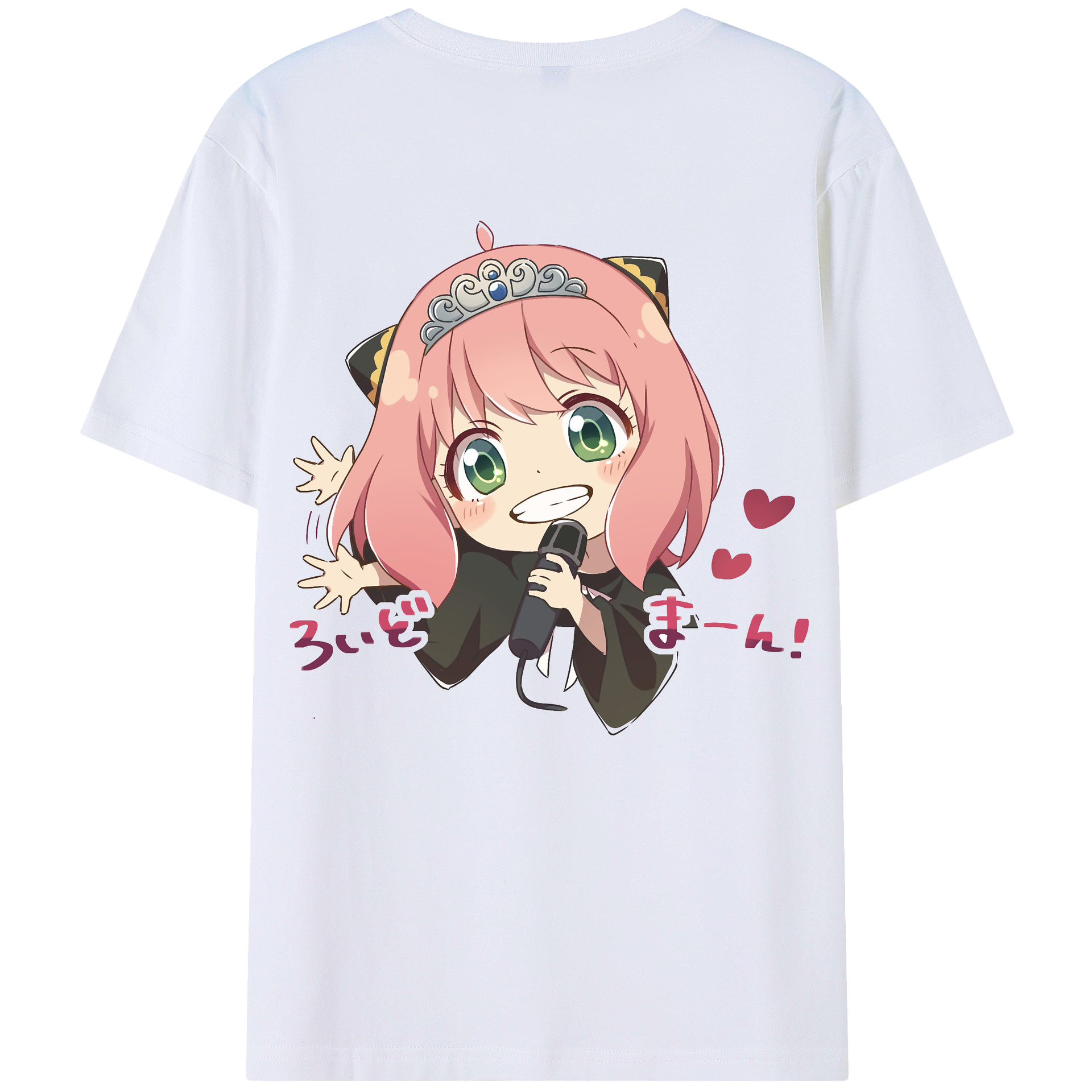 （画像用） SPY×FAMILY间谍家家酒 綿100％ メンズ半袖Tシャツ（バックプリント） 通気性