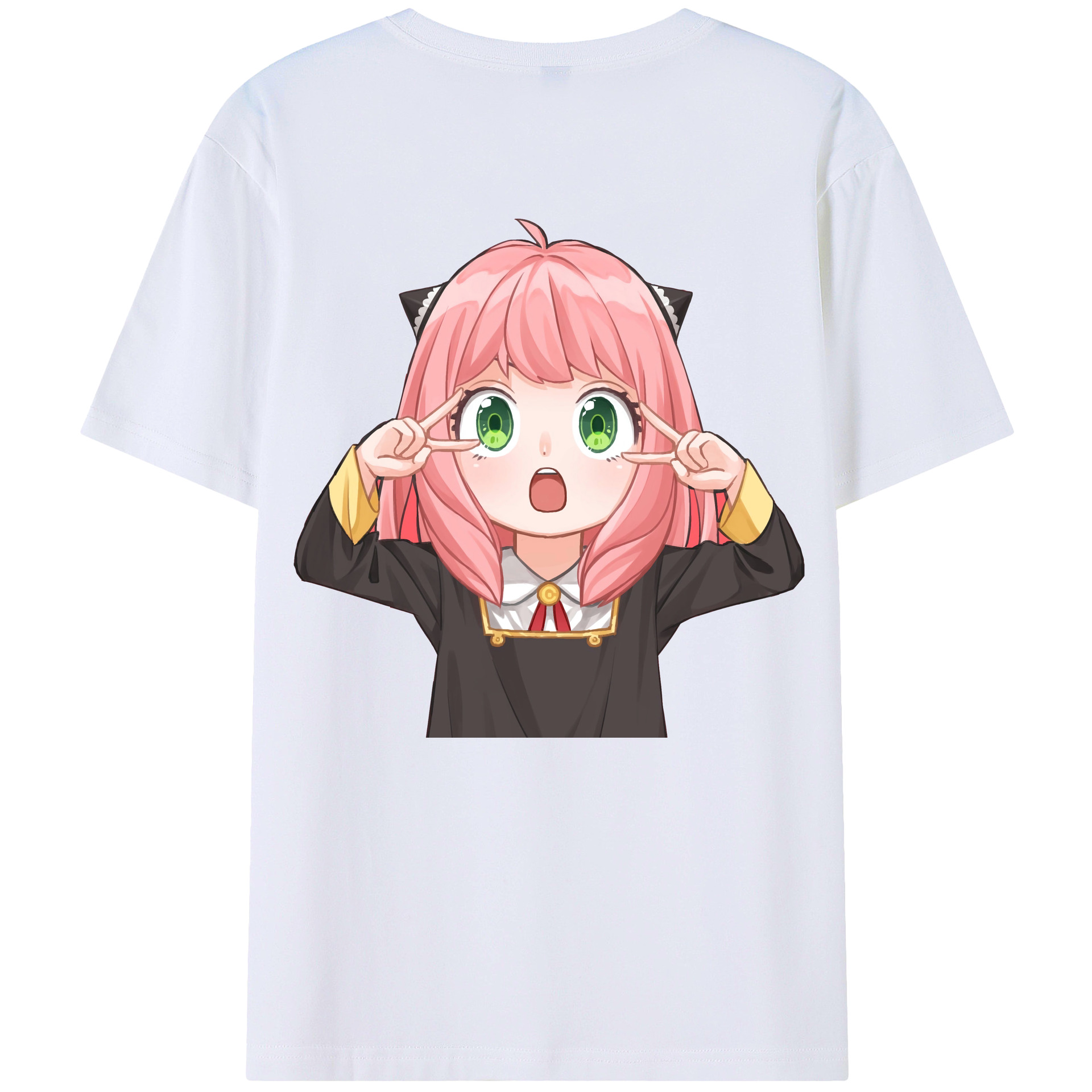 （画像用） SPY×FAMILY间谍家家酒 綿100％ メンズ半袖Tシャツ（バックプリント） 通気性