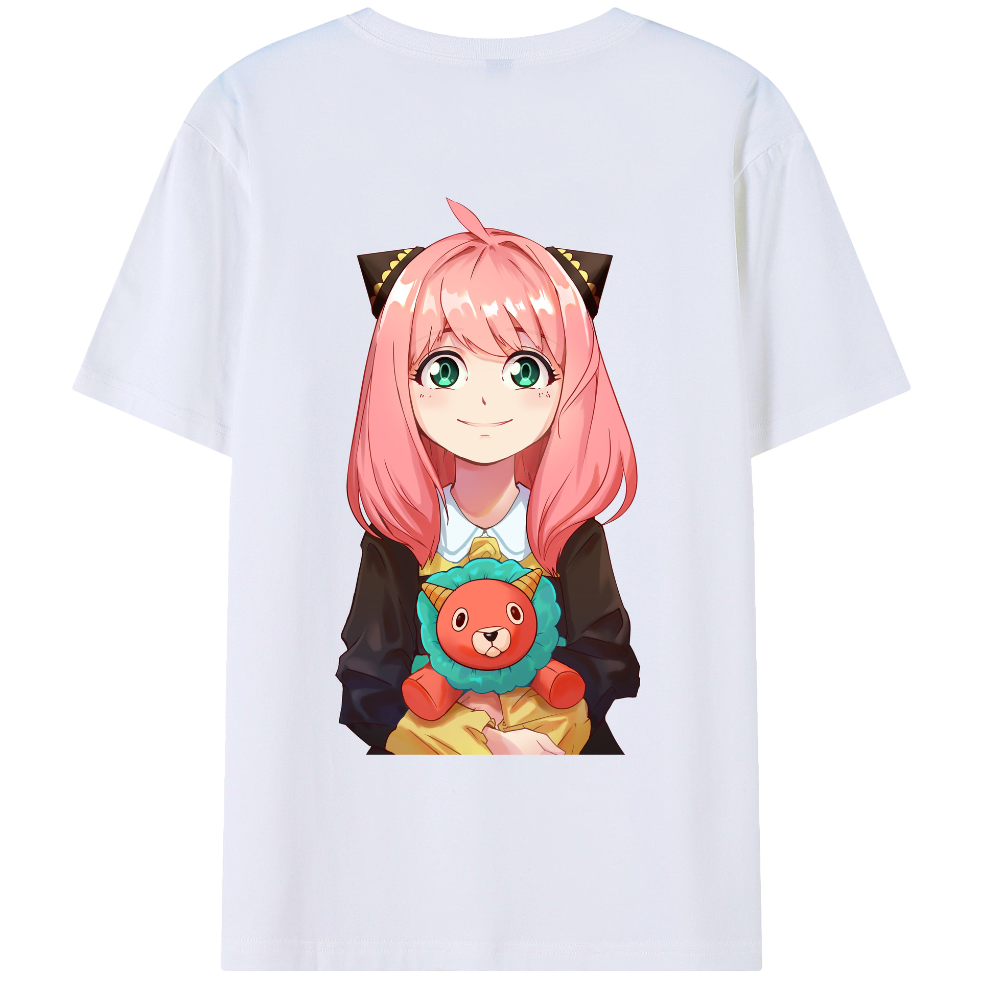 （画像用） SPY×FAMILY间谍家家酒 綿100％ メンズ半袖Tシャツ（バックプリント） 通気性