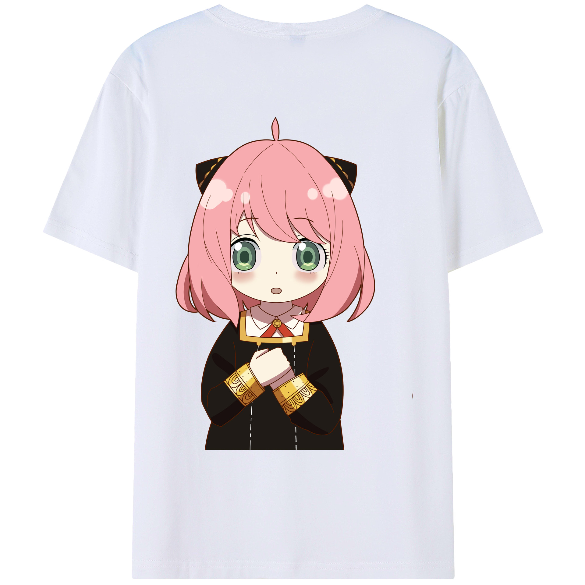 （画像用） SPY×FAMILY间谍家家酒 綿100％ メンズ半袖Tシャツ（バックプリント） 通気性