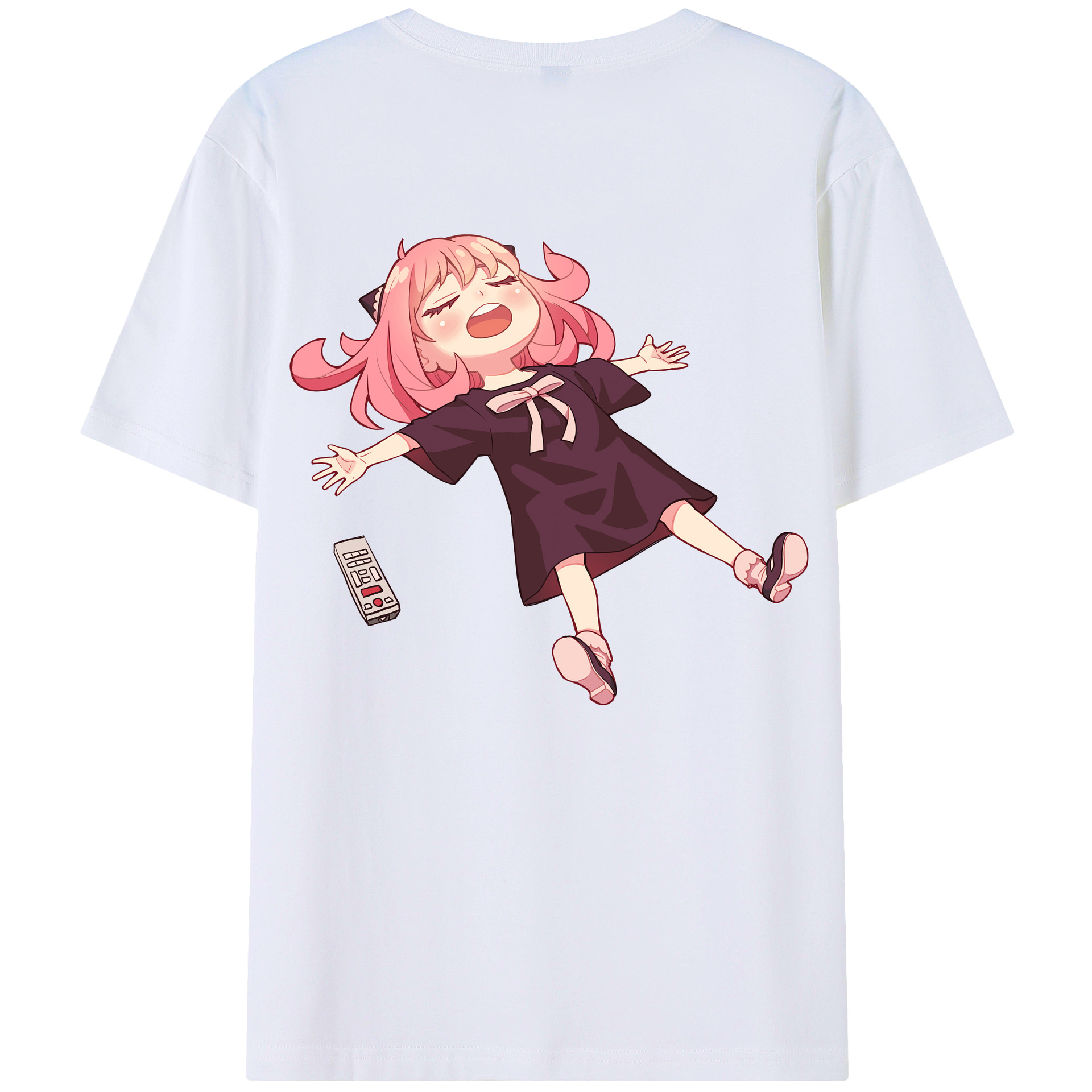 （画像用） SPY×FAMILY间谍家家酒 綿100％ メンズ半袖Tシャツ（バックプリント） 通気性