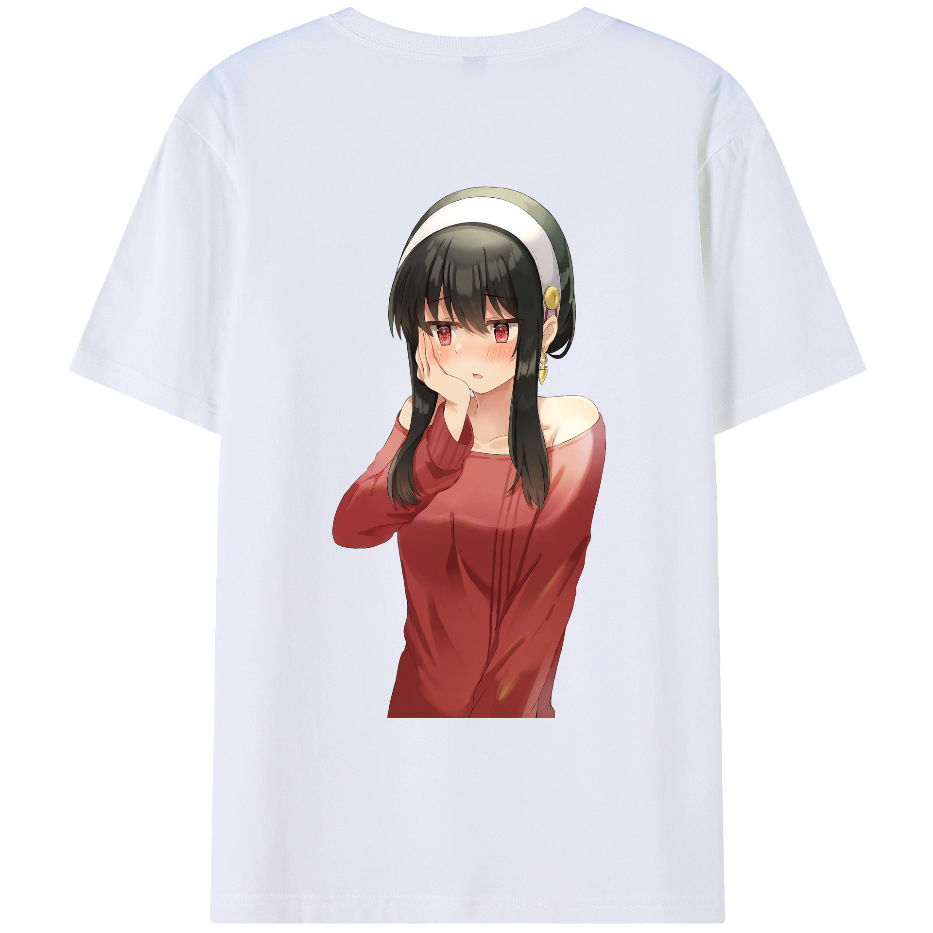 （画像用） SPY×FAMILY间谍家家酒 綿100％ メンズ半袖Tシャツ（バックプリント） 通気性