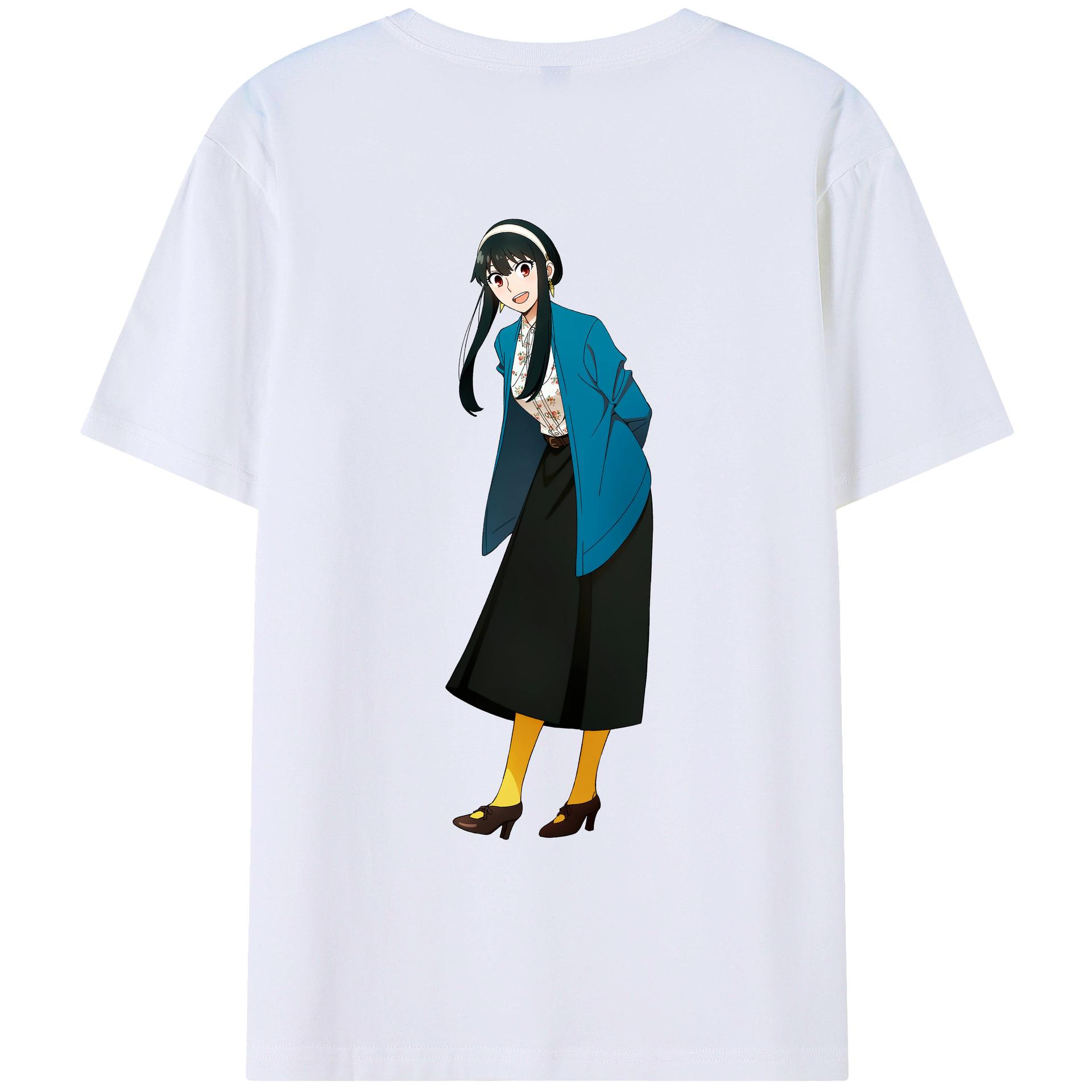 （画像用） SPY×FAMILY间谍家家酒 綿100％ メンズ半袖Tシャツ（バックプリント） 通気性