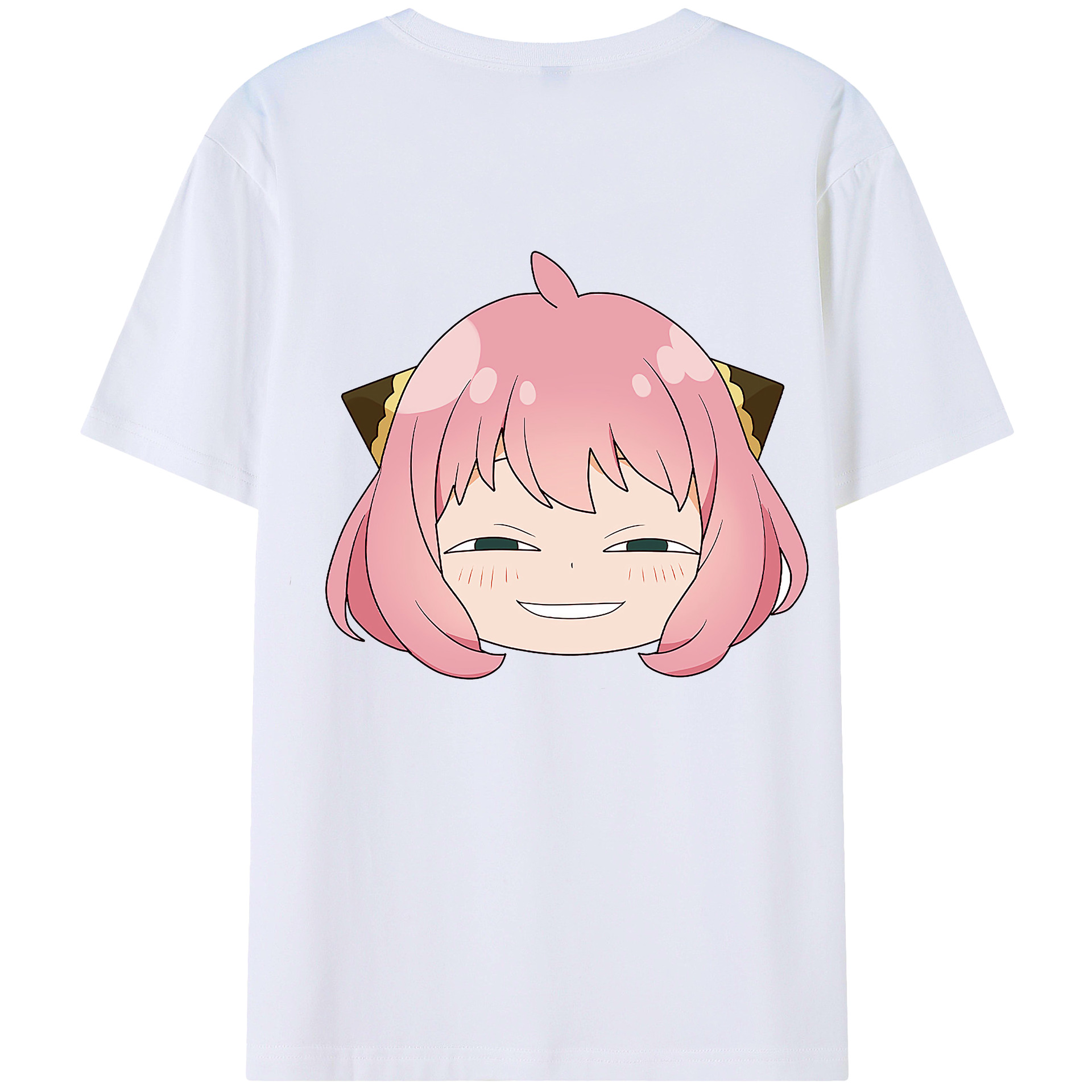 （画像用） SPY×FAMILY间谍家家酒 綿100％ メンズ半袖Tシャツ（バックプリント） 通気性