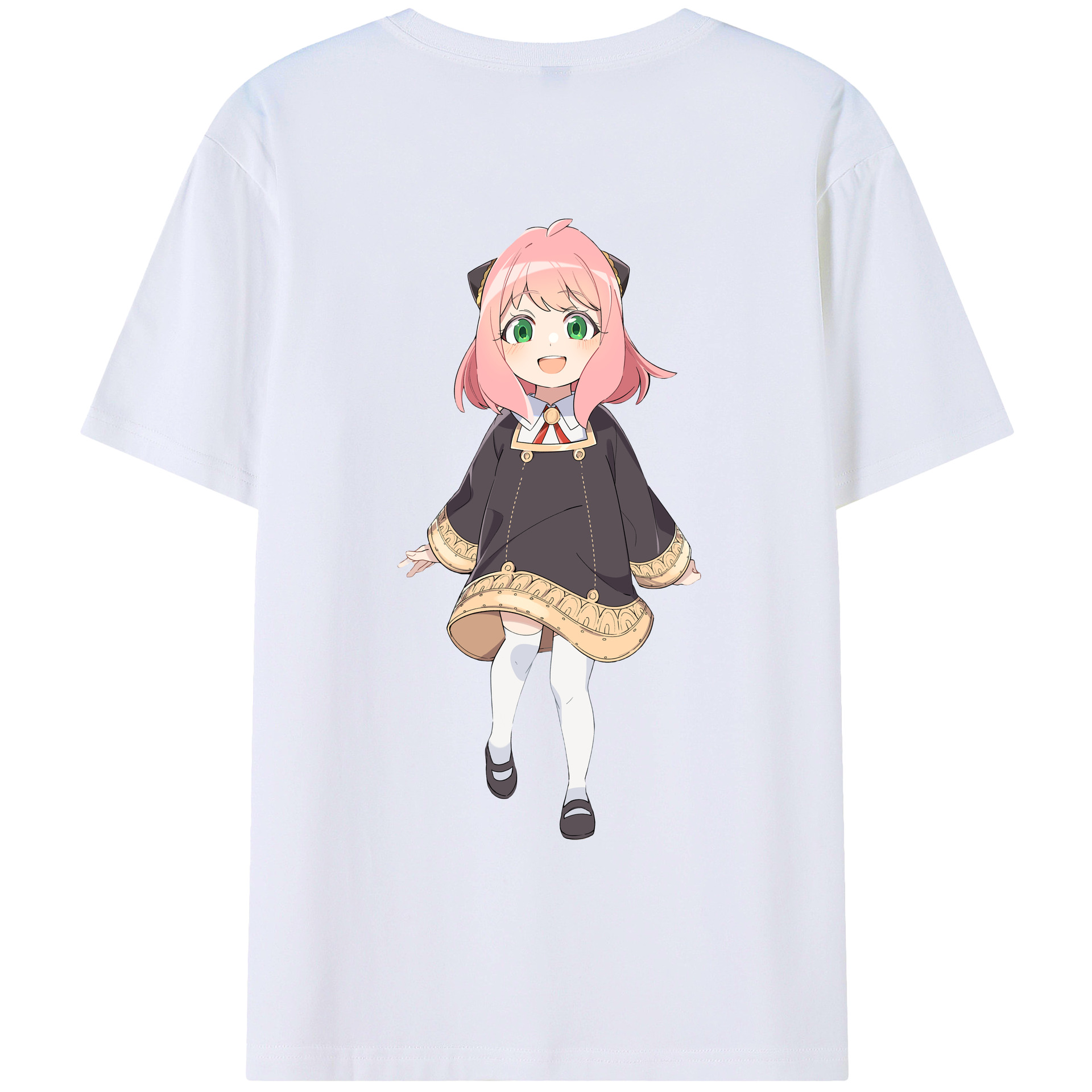 （画像用） SPY×FAMILY间谍家家酒 綿100％ メンズ半袖Tシャツ（バックプリント） 通気性