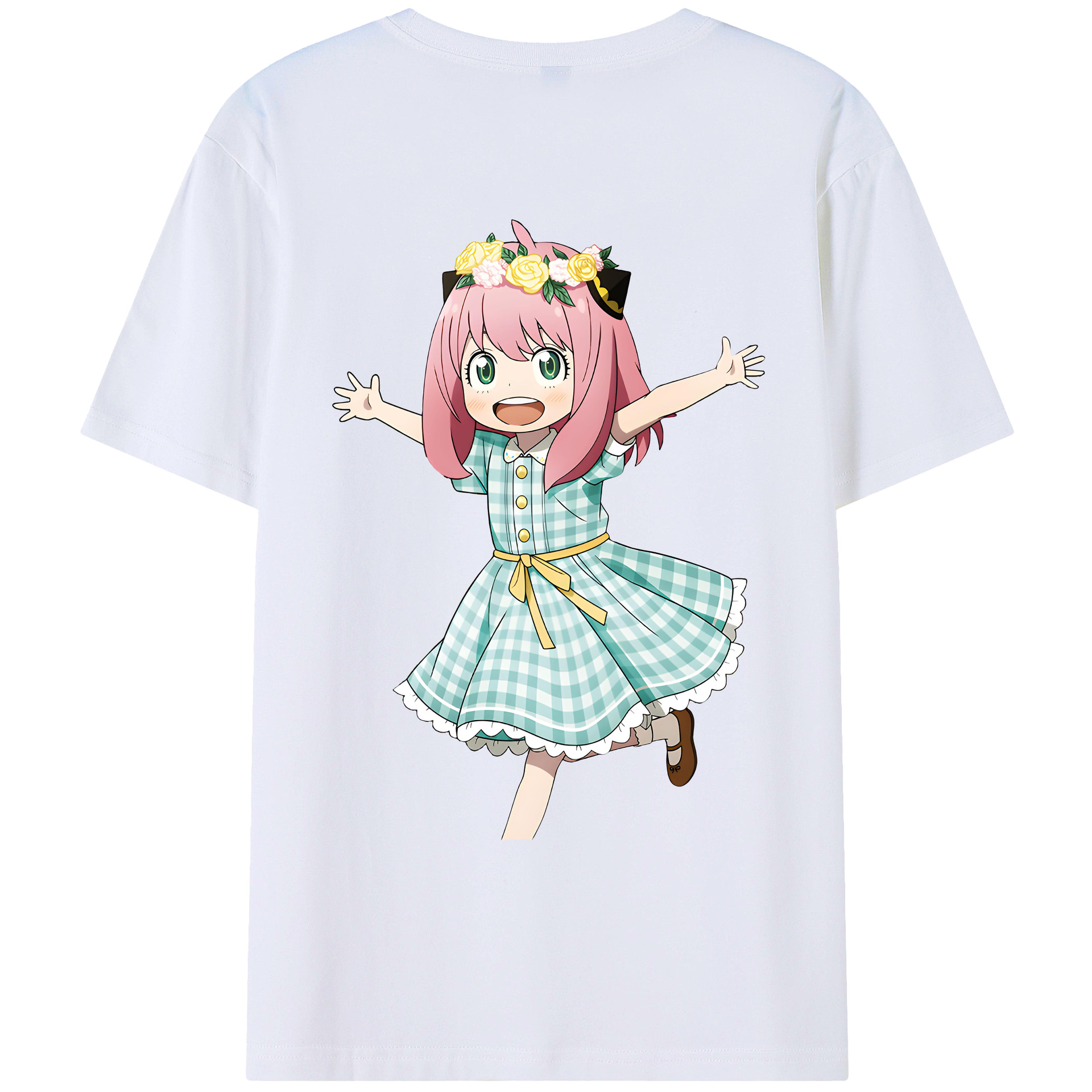（画像用） SPY×FAMILY间谍家家酒 綿100％ メンズ半袖Tシャツ（バックプリント） 通気性