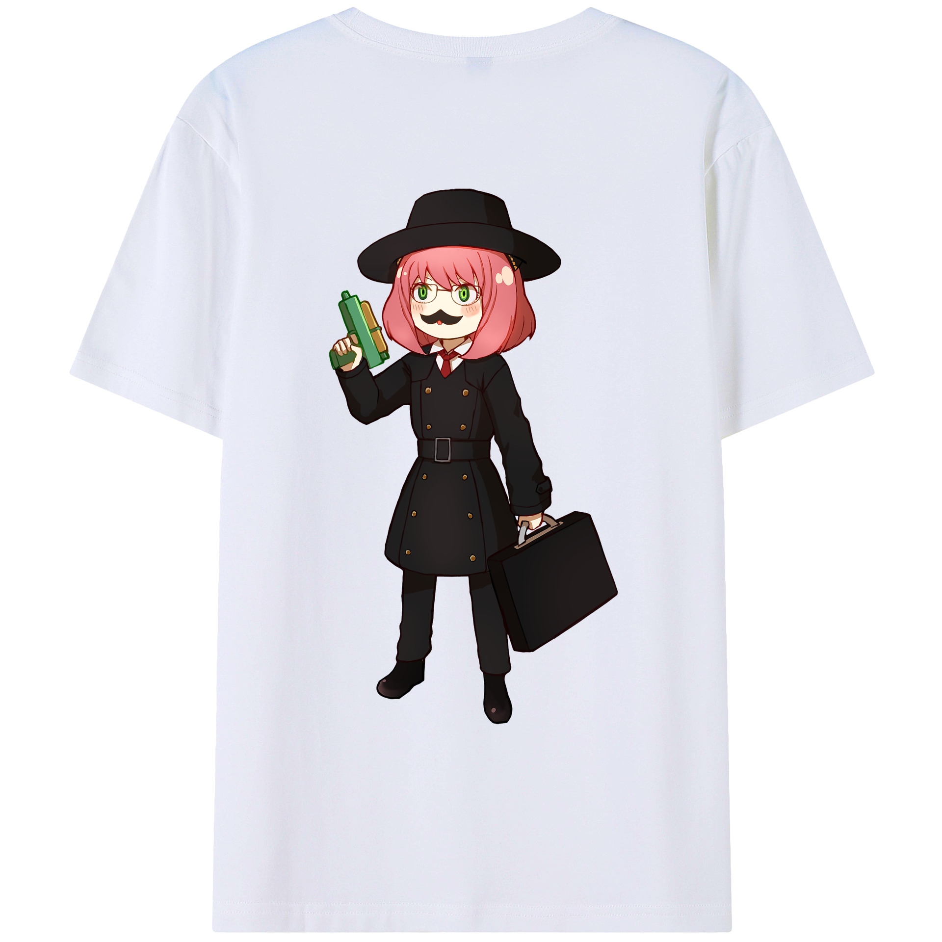 （画像用） SPY×FAMILY间谍家家酒 綿100％ メンズ半袖Tシャツ（バックプリント） 通気性