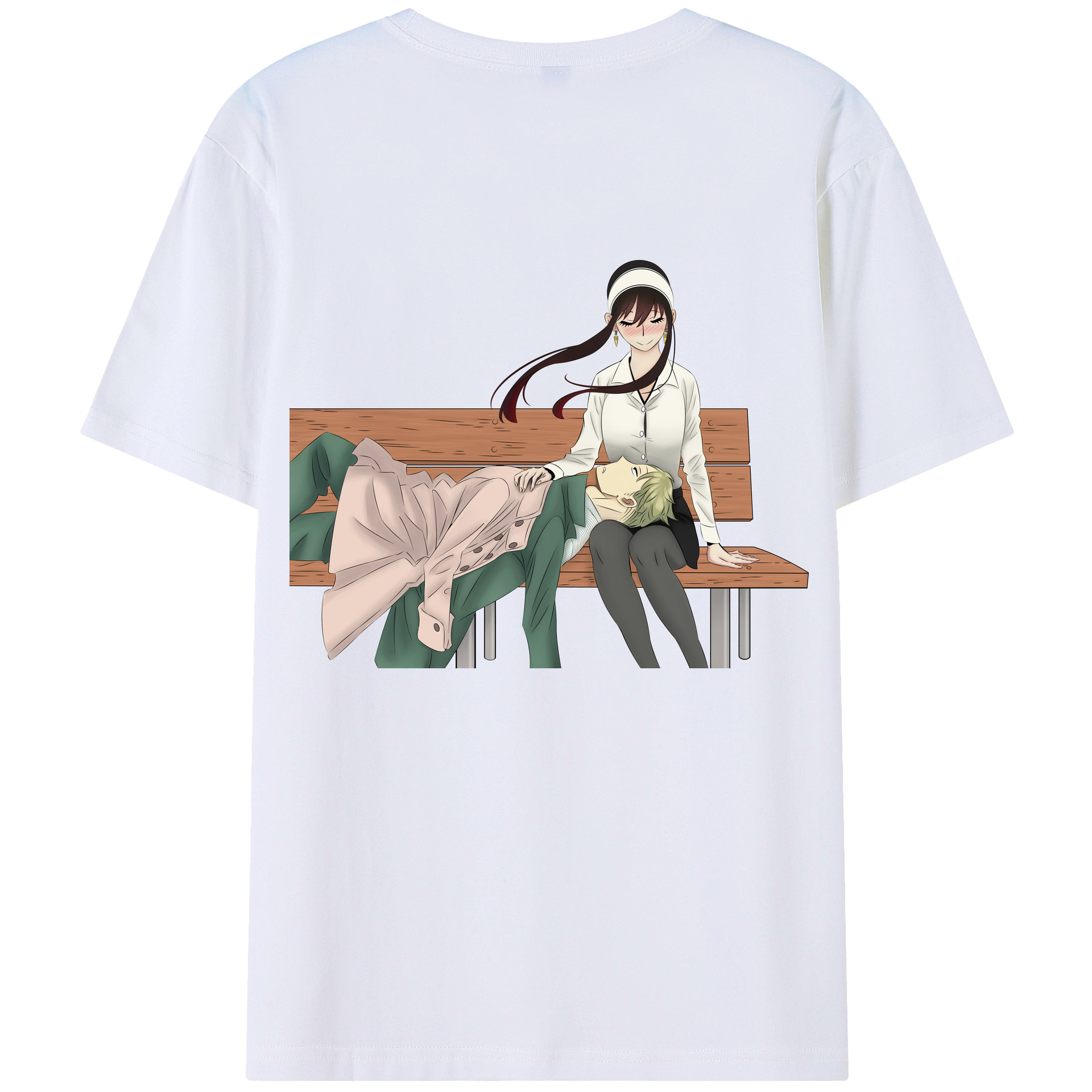 （画像用） SPY×FAMILY间谍家家酒 綿100％ メンズ半袖Tシャツ（バックプリント） 通気性
