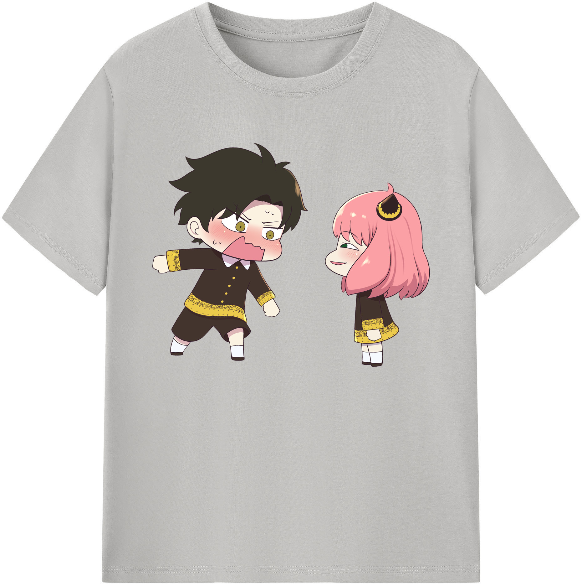 （画像用） SPY×FAMILY间谍家家酒 綿100％ メンズ半袖Tシャツ｜肌触りやわらか＆通気性