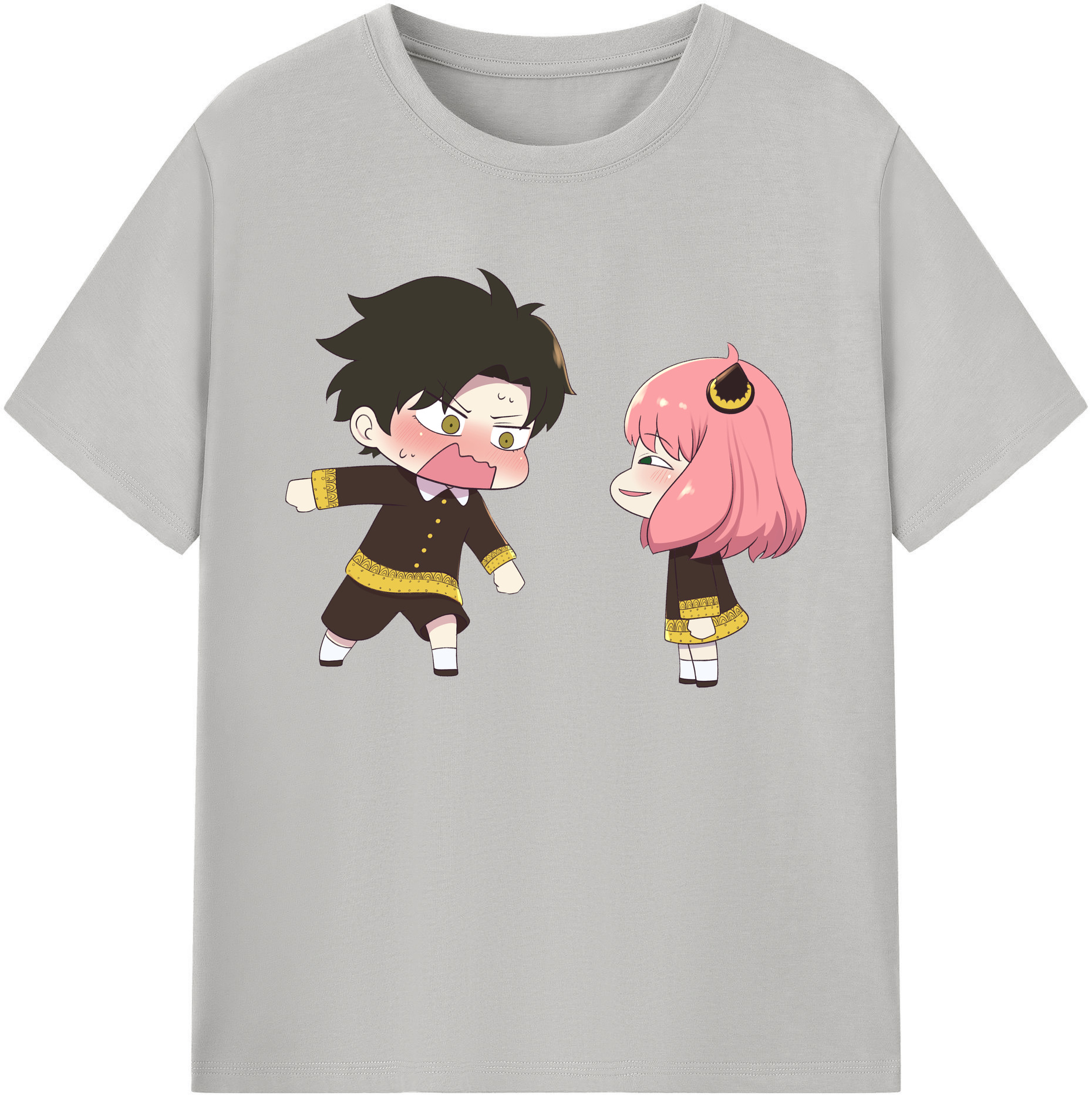 （画像用） SPY×FAMILY间谍家家酒 綿100％ メンズ半袖Tシャツ｜肌触りやわらか＆通気性