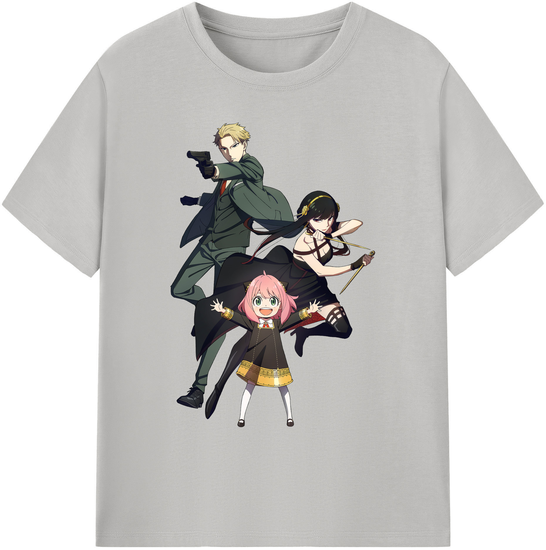 （画像用） SPY×FAMILY间谍家家酒 綿100％ メンズ半袖Tシャツ｜肌触りやわらか＆通気性