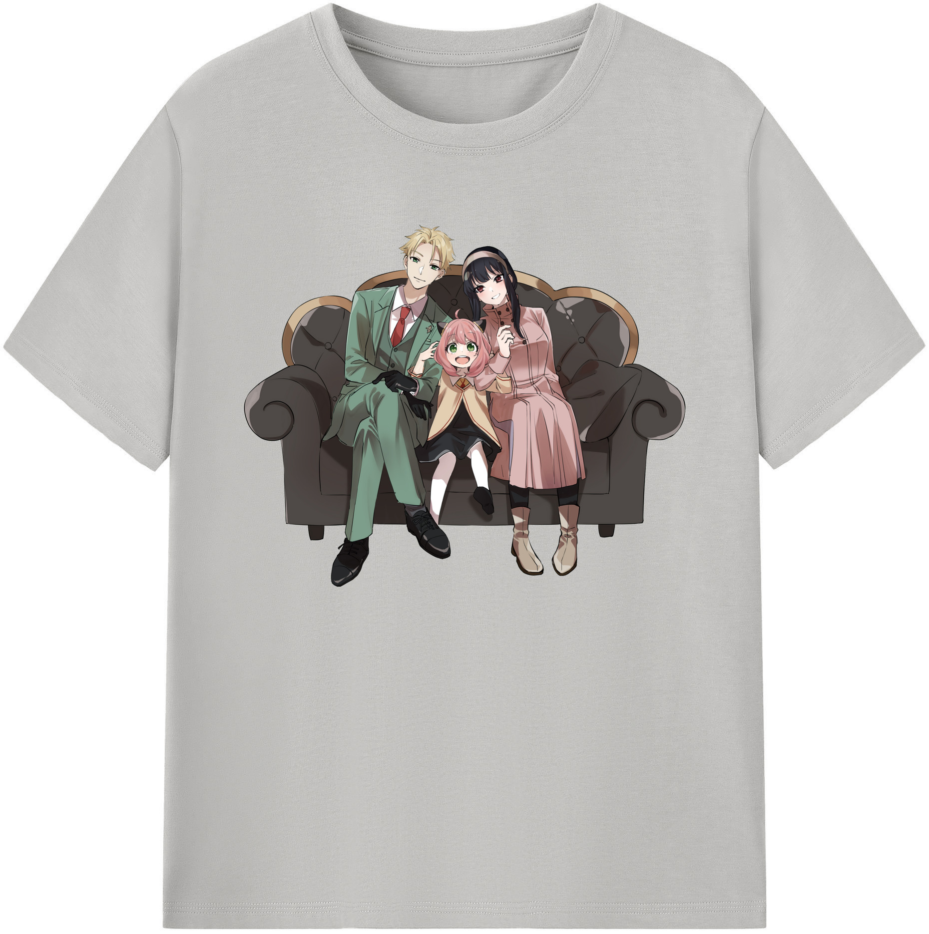 （画像用） SPY×FAMILY间谍家家酒 綿100％ メンズ半袖Tシャツ｜肌触りやわらか＆通気性