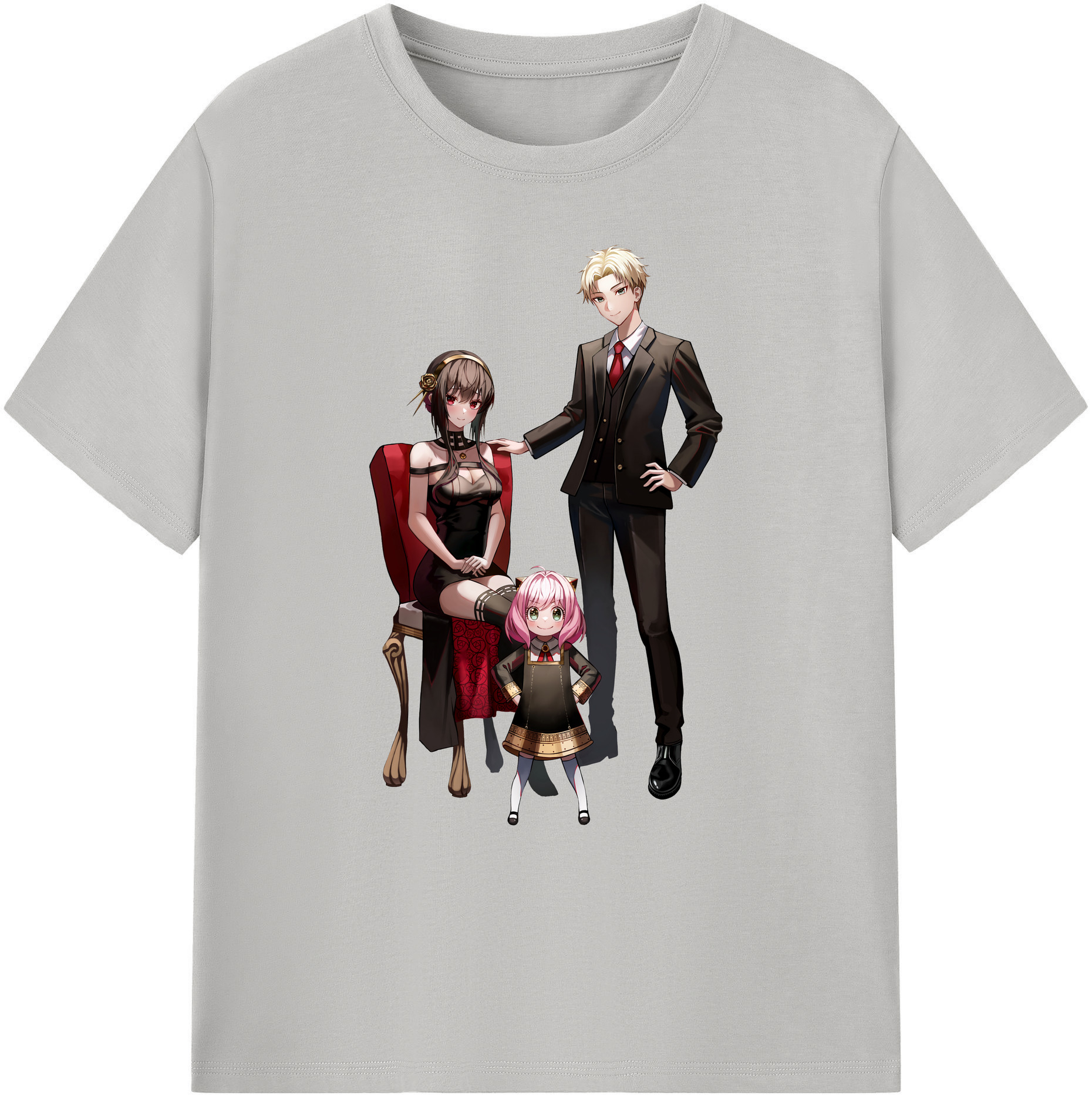（画像用） SPY×FAMILY间谍家家酒 綿100％ メンズ半袖Tシャツ｜肌触りやわらか＆通気性