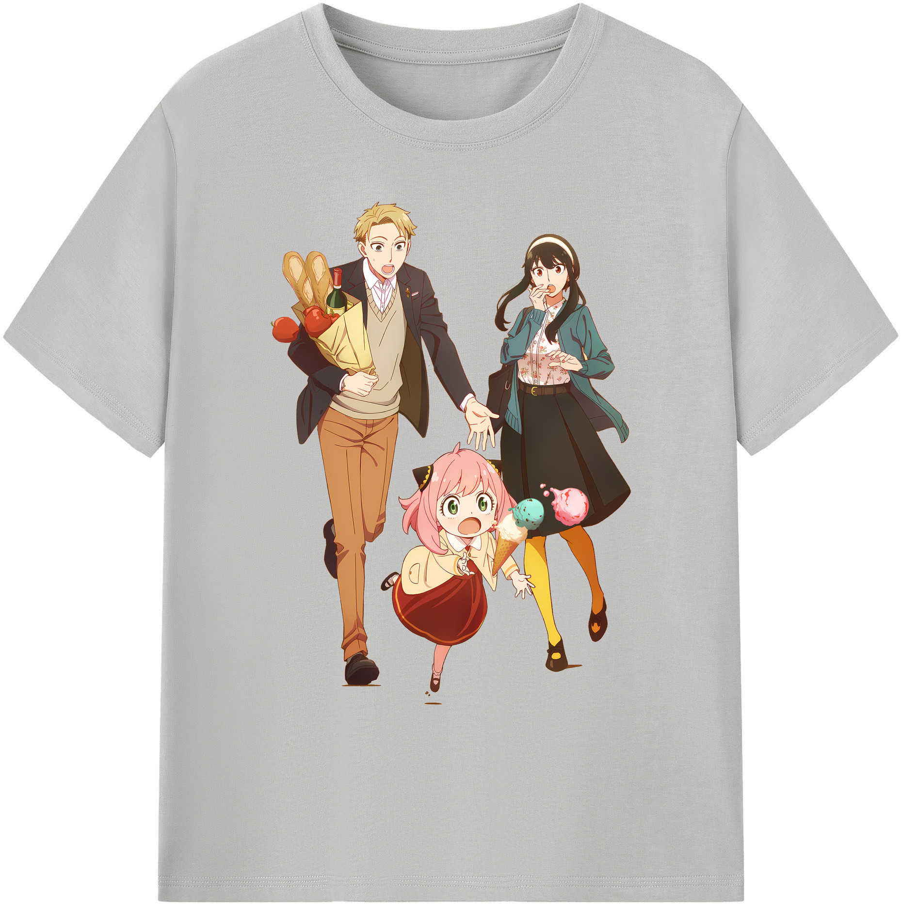 （画像用） SPY×FAMILY间谍家家酒 綿100％ メンズ半袖Tシャツ｜肌触りやわらか＆通気性