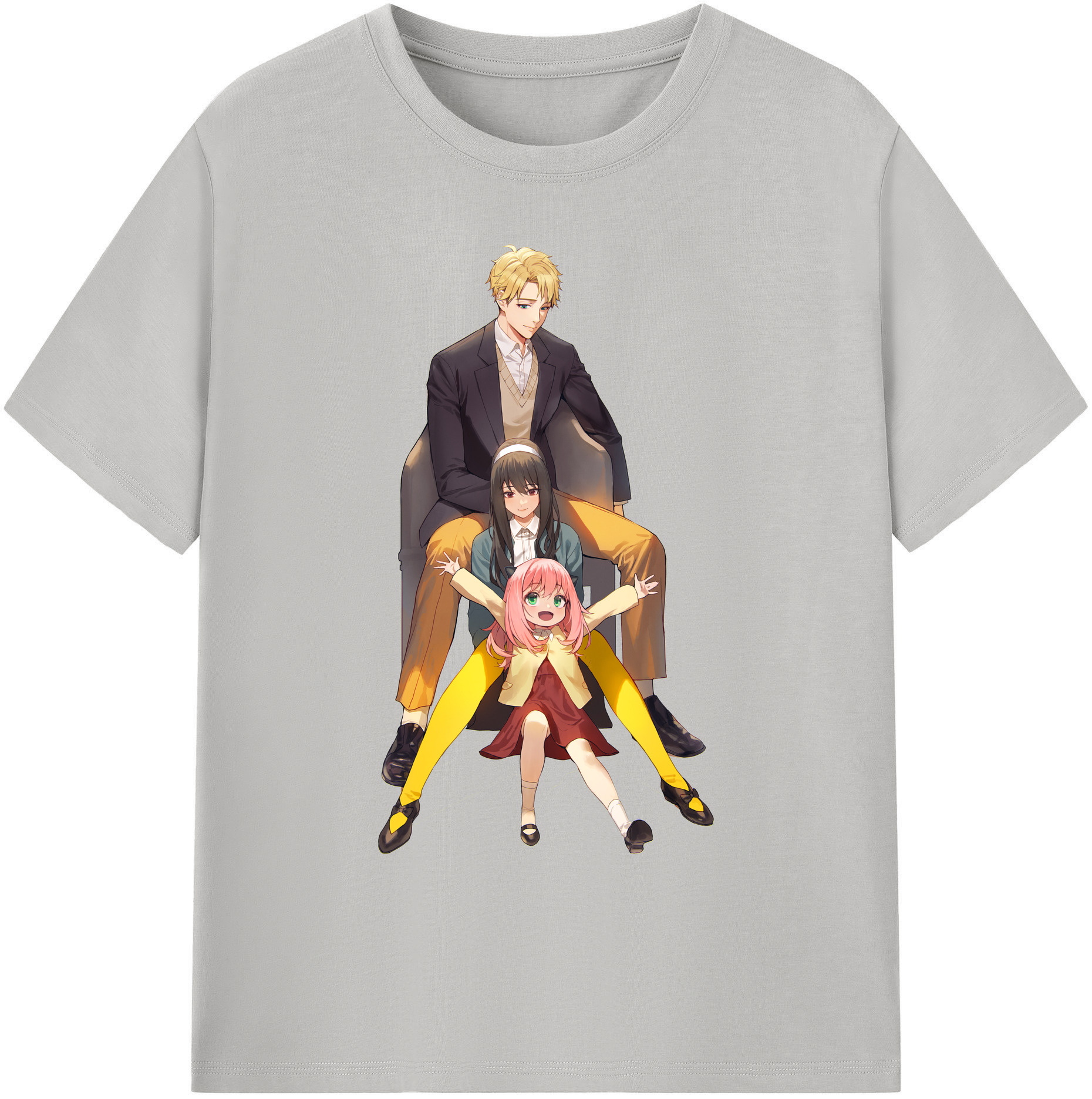 （画像用） SPY×FAMILY间谍家家酒 綿100％ メンズ半袖Tシャツ｜肌触りやわらか＆通気性