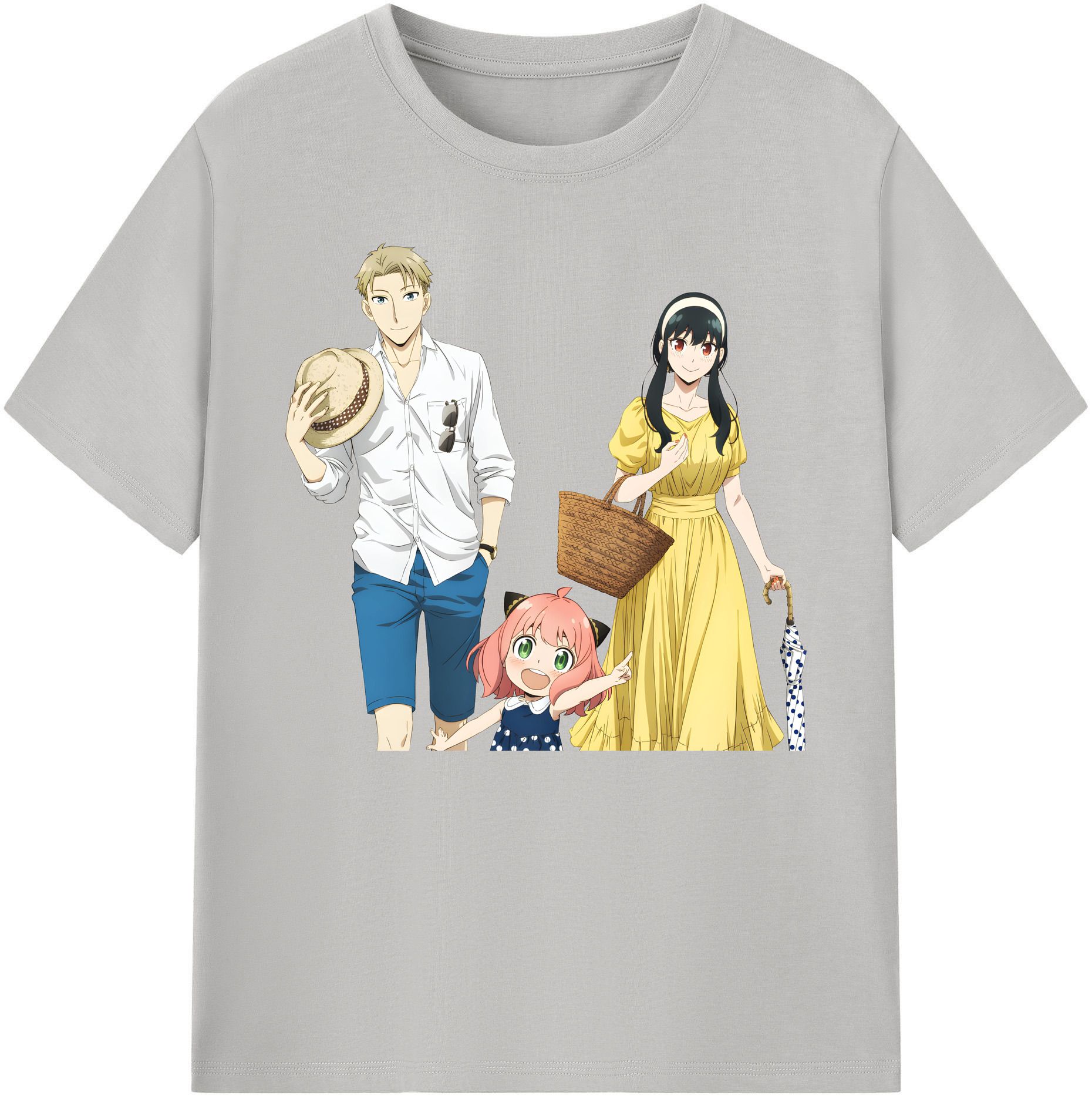 （画像用） SPY×FAMILY间谍家家酒 綿100％ メンズ半袖Tシャツ｜肌触りやわらか＆通気性