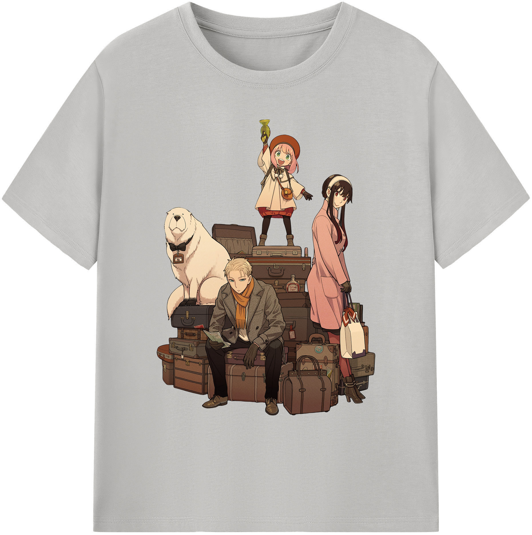 （画像用） SPY×FAMILY间谍家家酒 綿100％ メンズ半袖Tシャツ｜肌触りやわらか＆通気性