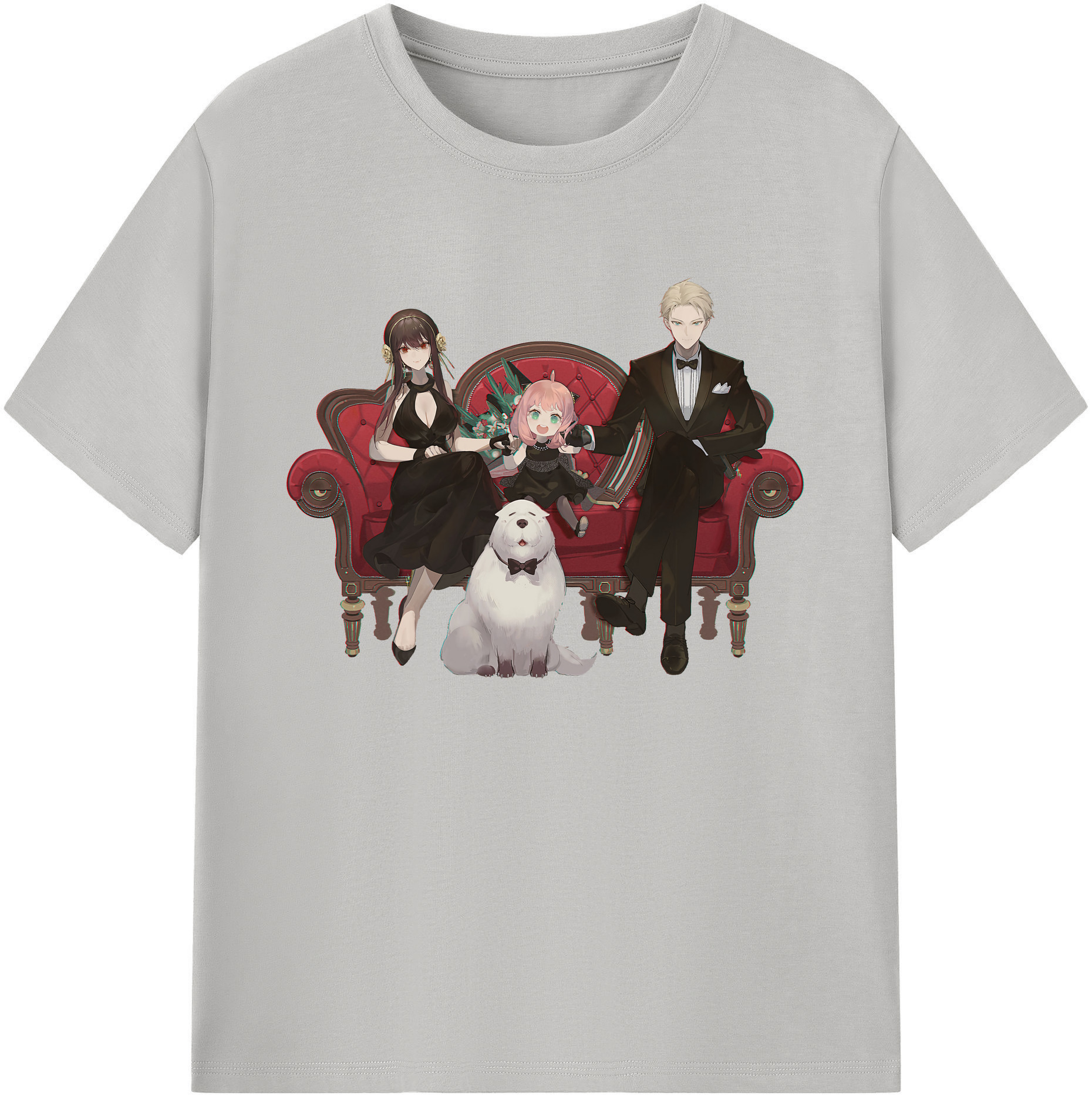 （画像用） SPY×FAMILY间谍家家酒 綿100％ メンズ半袖Tシャツ｜肌触りやわらか＆通気性