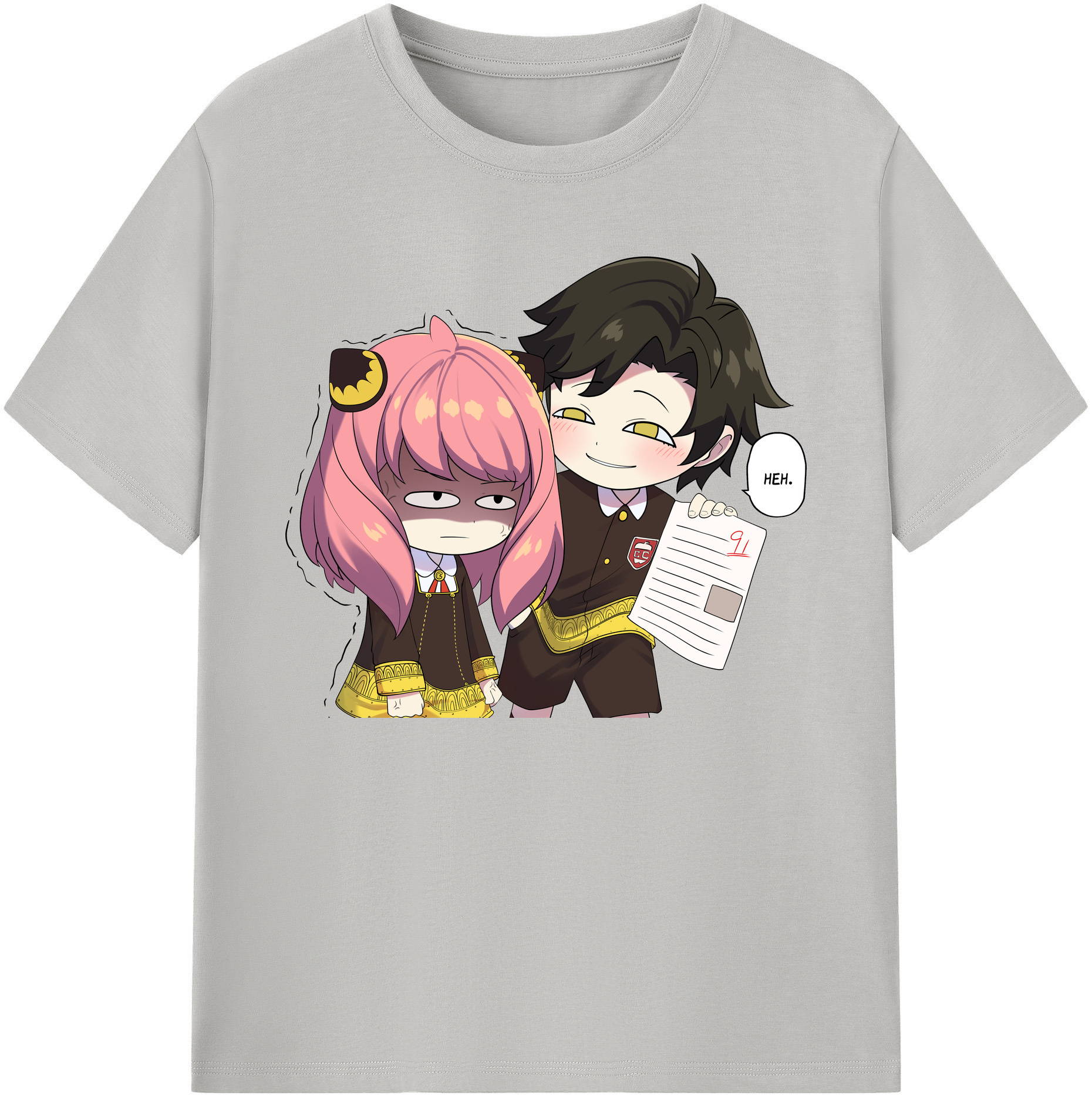 （画像用） SPY×FAMILY间谍家家酒 綿100％ メンズ半袖Tシャツ｜肌触りやわらか＆通気性