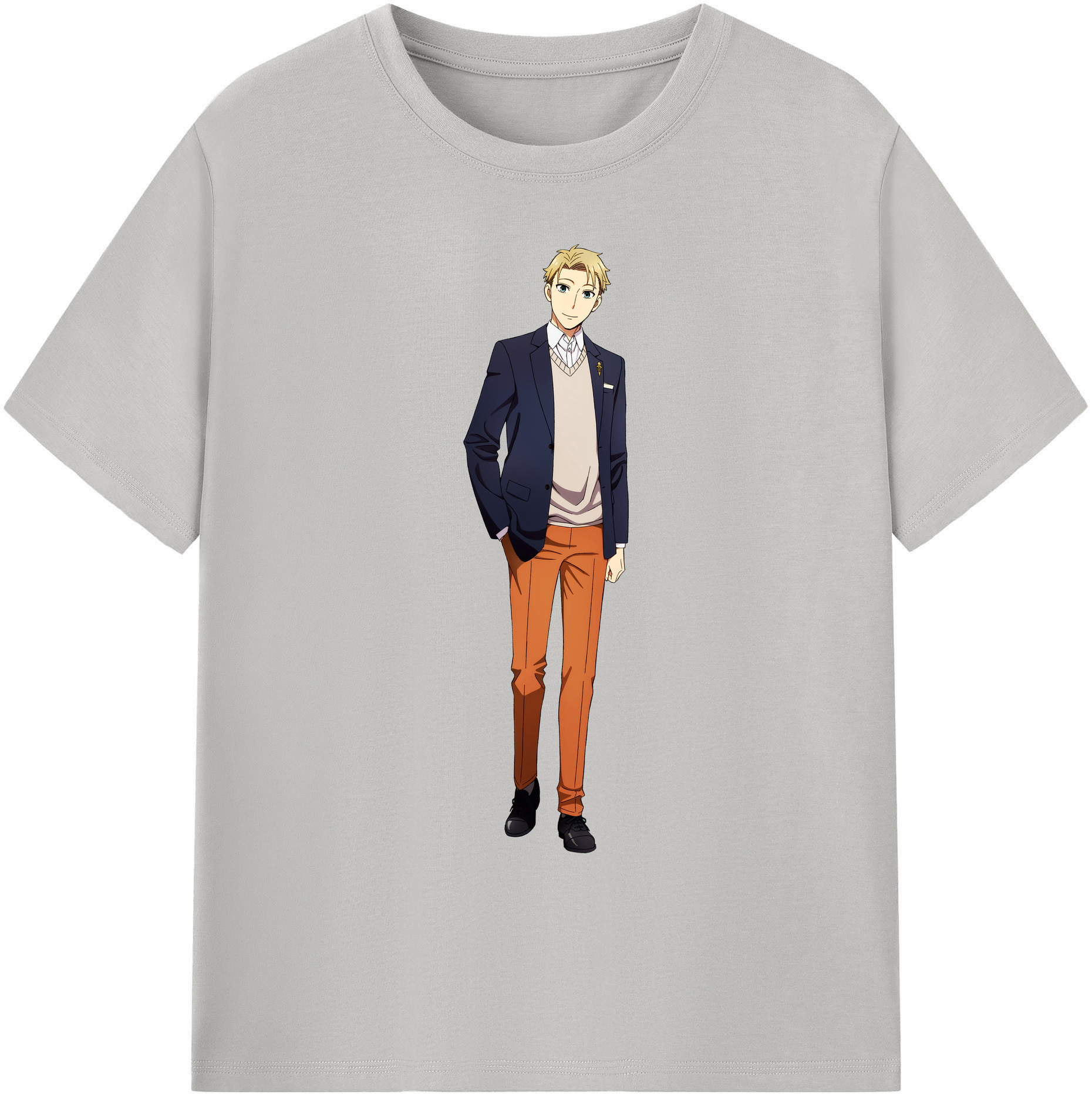 （画像用） SPY×FAMILY间谍家家酒 綿100％ メンズ半袖Tシャツ｜肌触りやわらか＆通気性