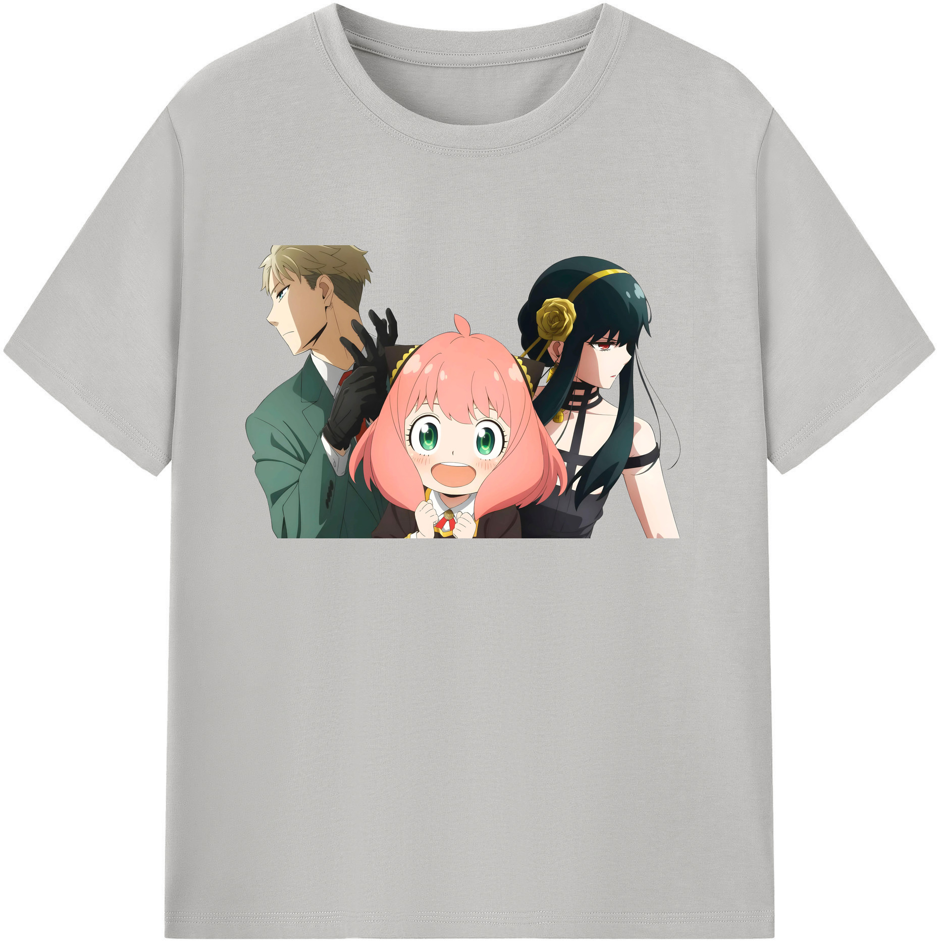 （画像用） SPY×FAMILY间谍家家酒 綿100％ メンズ半袖Tシャツ｜肌触りやわらか＆通気性