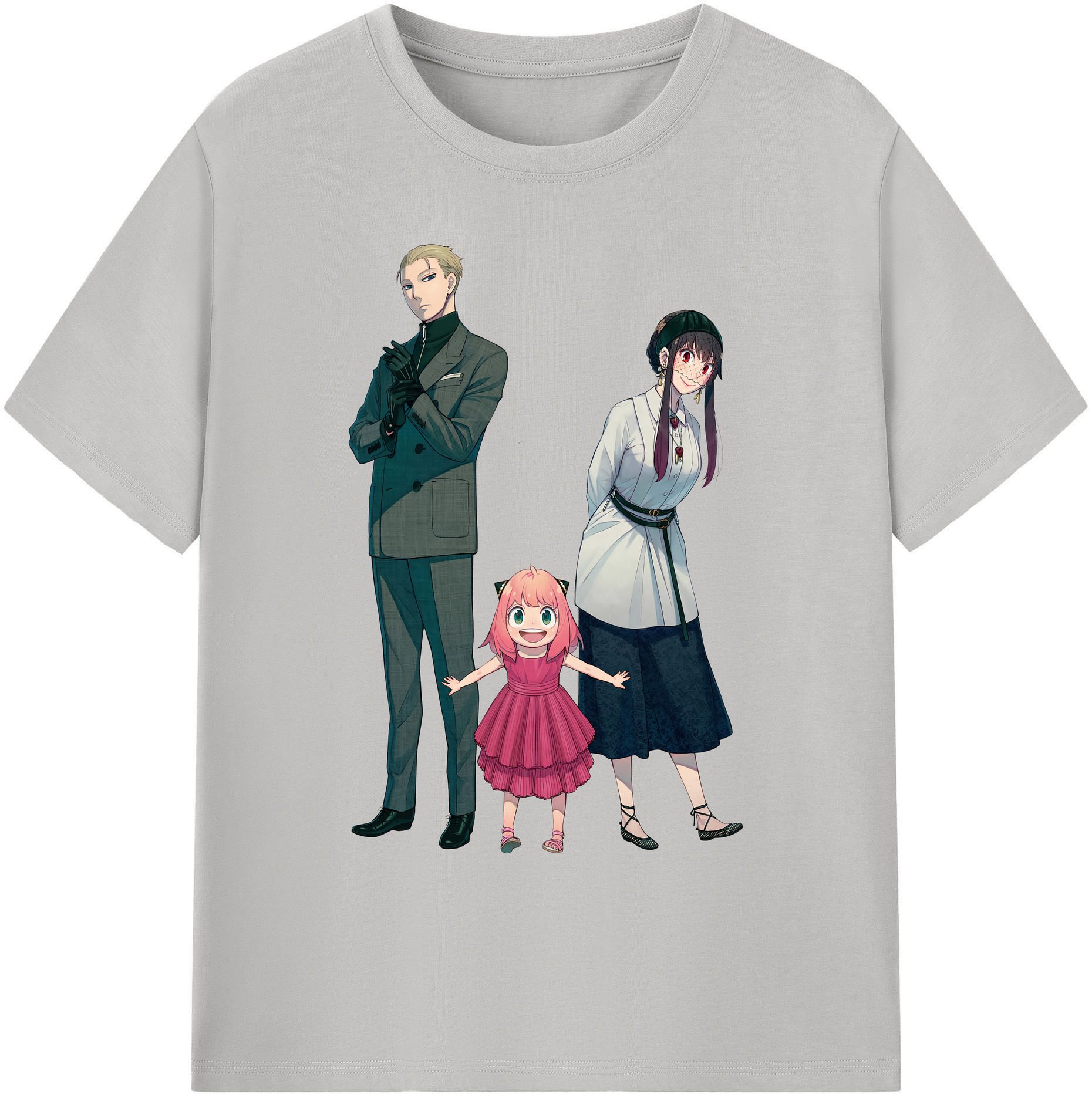 （画像用） SPY×FAMILY间谍家家酒 綿100％ メンズ半袖Tシャツ｜肌触りやわらか＆通気性