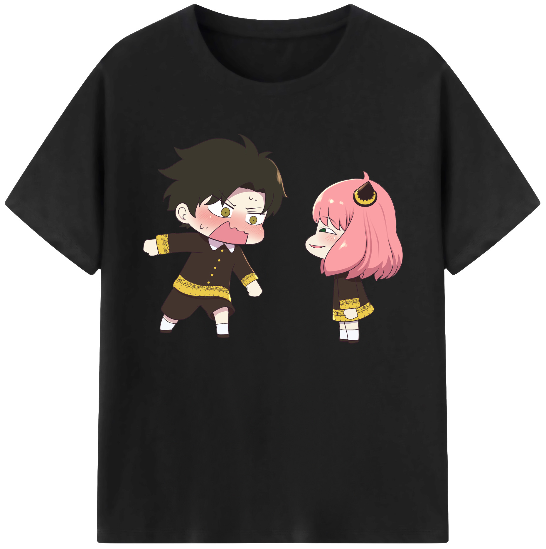 （画像用） SPY×FAMILY间谍家家酒 綿100％ メンズ半袖Tシャツ｜肌触りやわらか＆通気性