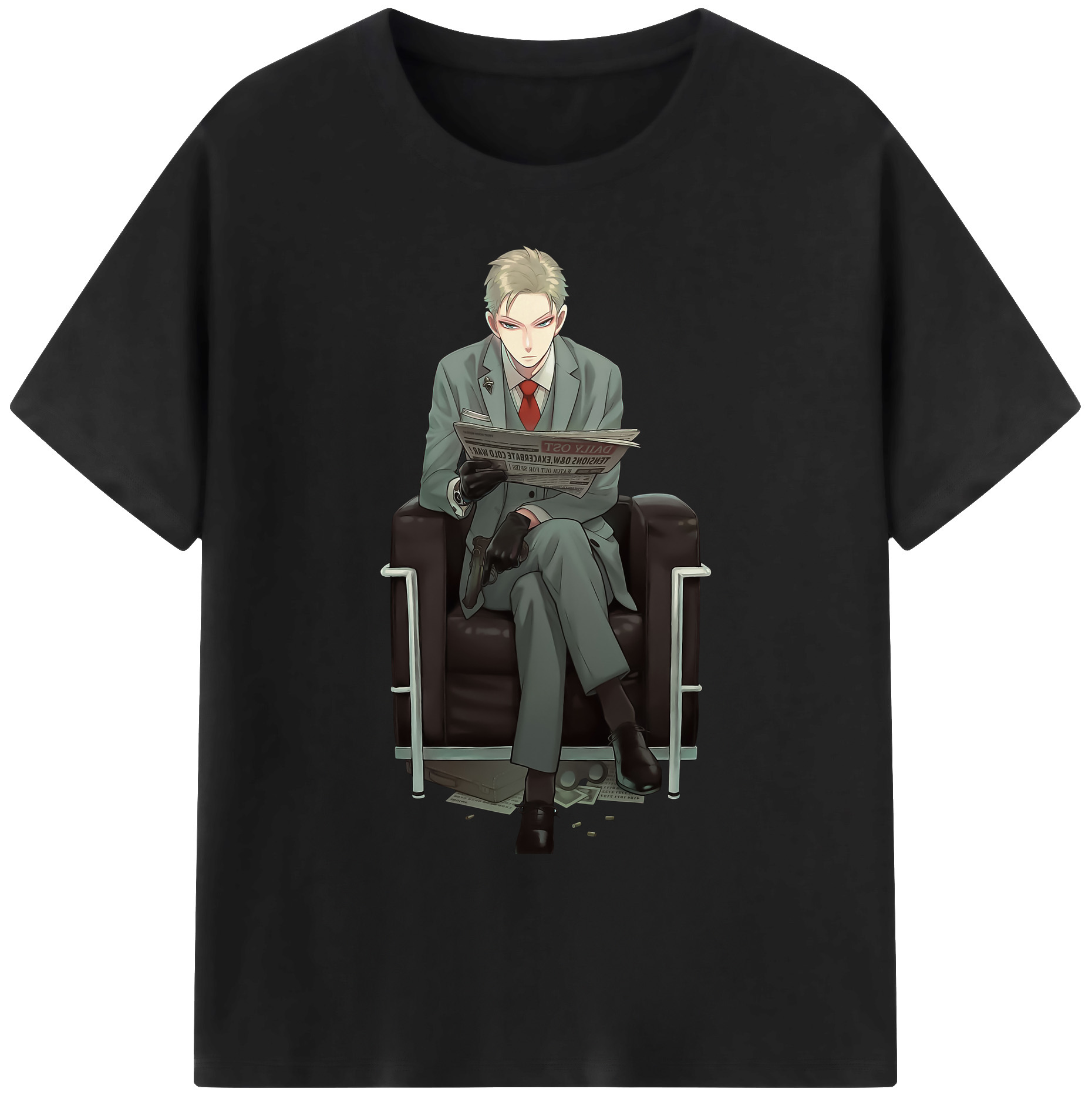 （画像用） SPY×FAMILY间谍家家酒 綿100％ メンズ半袖Tシャツ｜肌触りやわらか＆通気性