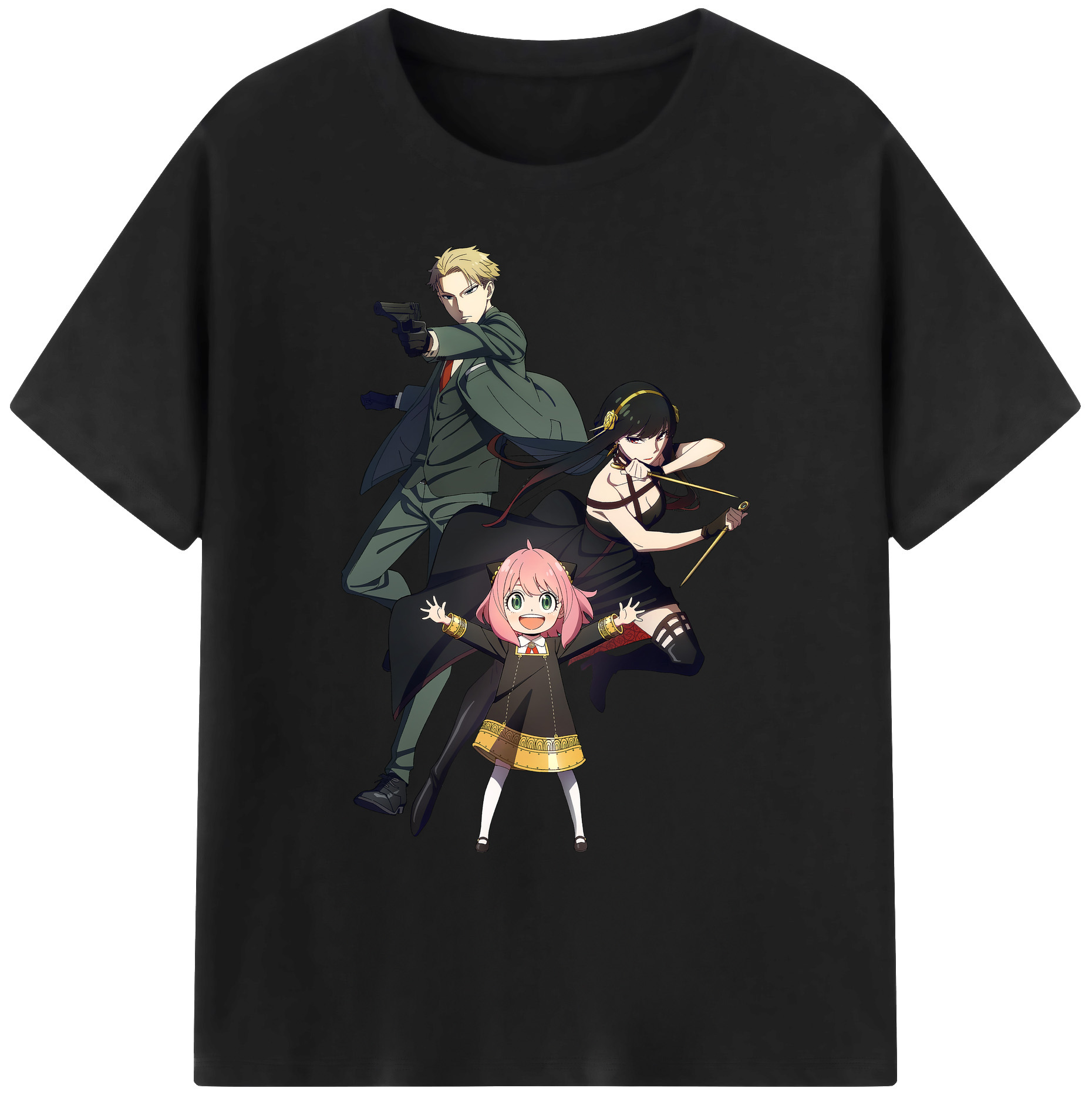 （画像用） SPY×FAMILY间谍家家酒 綿100％ メンズ半袖Tシャツ｜肌触りやわらか＆通気性