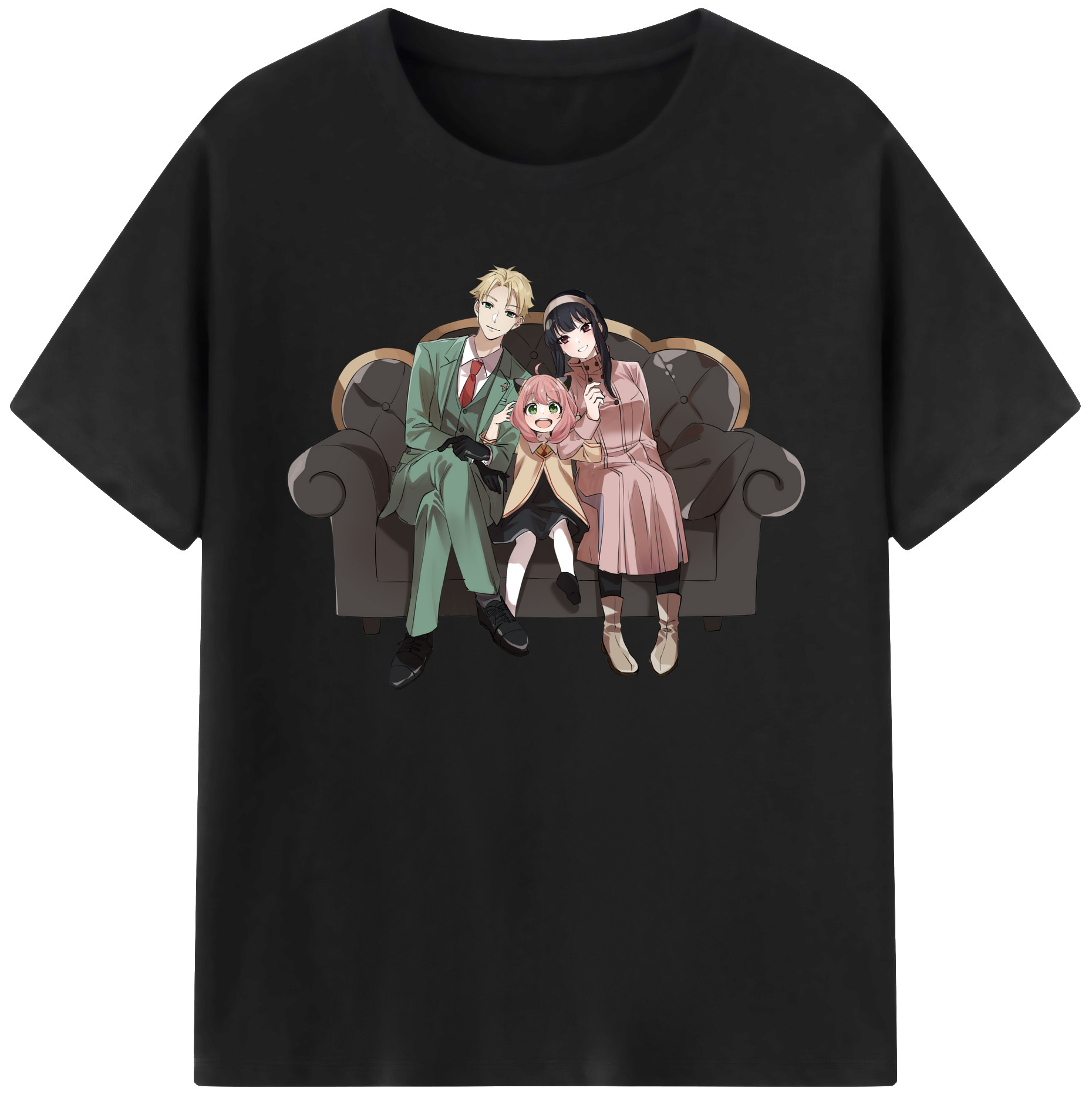 （画像用） SPY×FAMILY间谍家家酒 綿100％ メンズ半袖Tシャツ｜肌触りやわらか＆通気性