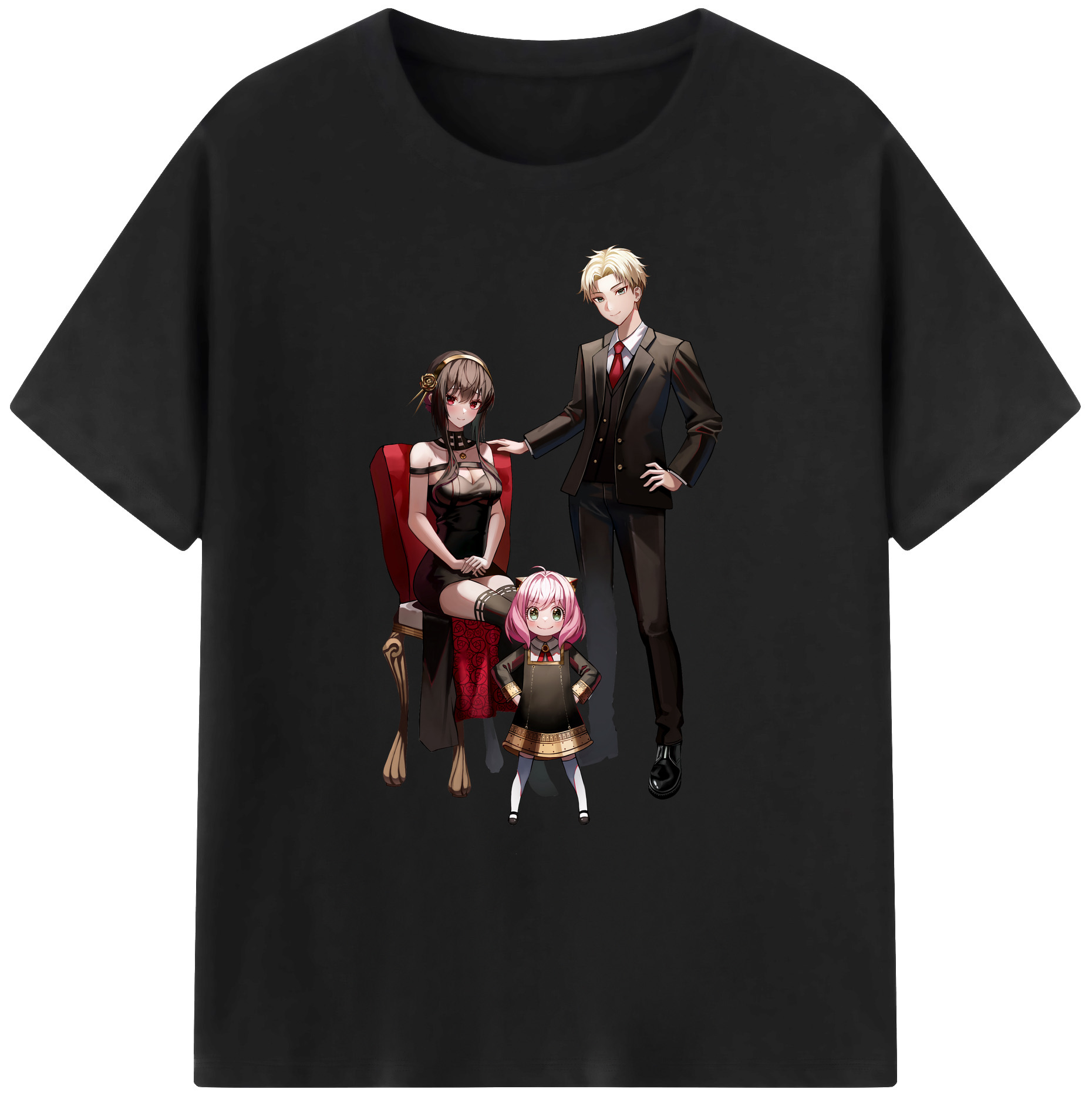 （画像用） SPY×FAMILY间谍家家酒 綿100％ メンズ半袖Tシャツ｜肌触りやわらか＆通気性