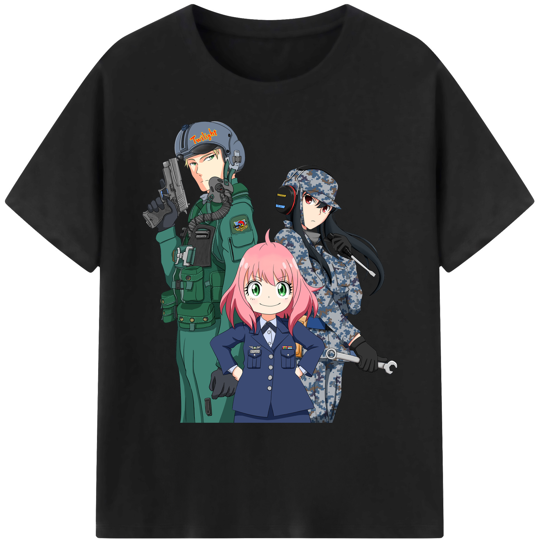 （画像用） SPY×FAMILY间谍家家酒 綿100％ メンズ半袖Tシャツ｜肌触りやわらか＆通気性