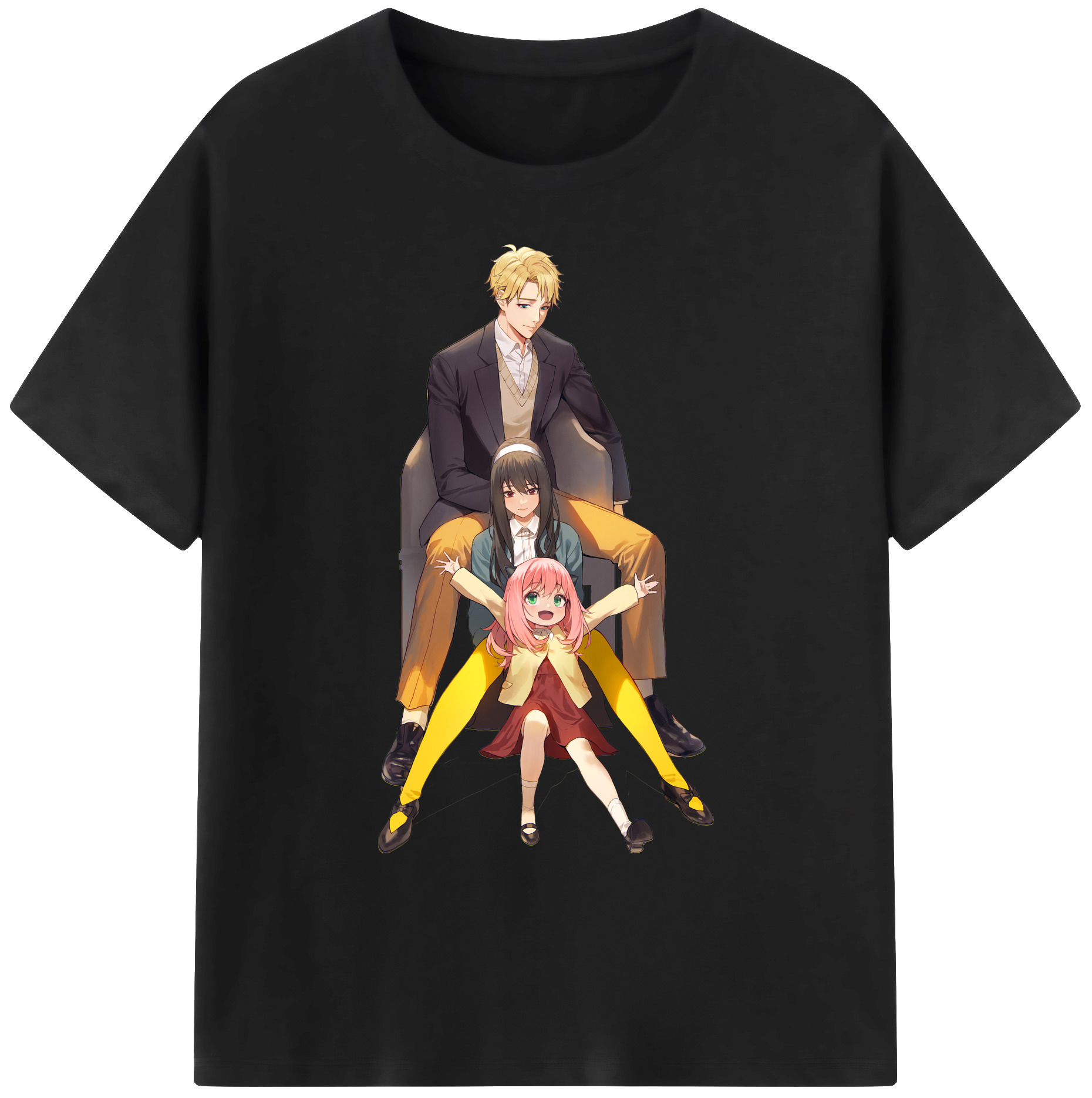 （画像用） SPY×FAMILY间谍家家酒 綿100％ メンズ半袖Tシャツ｜肌触りやわらか＆通気性