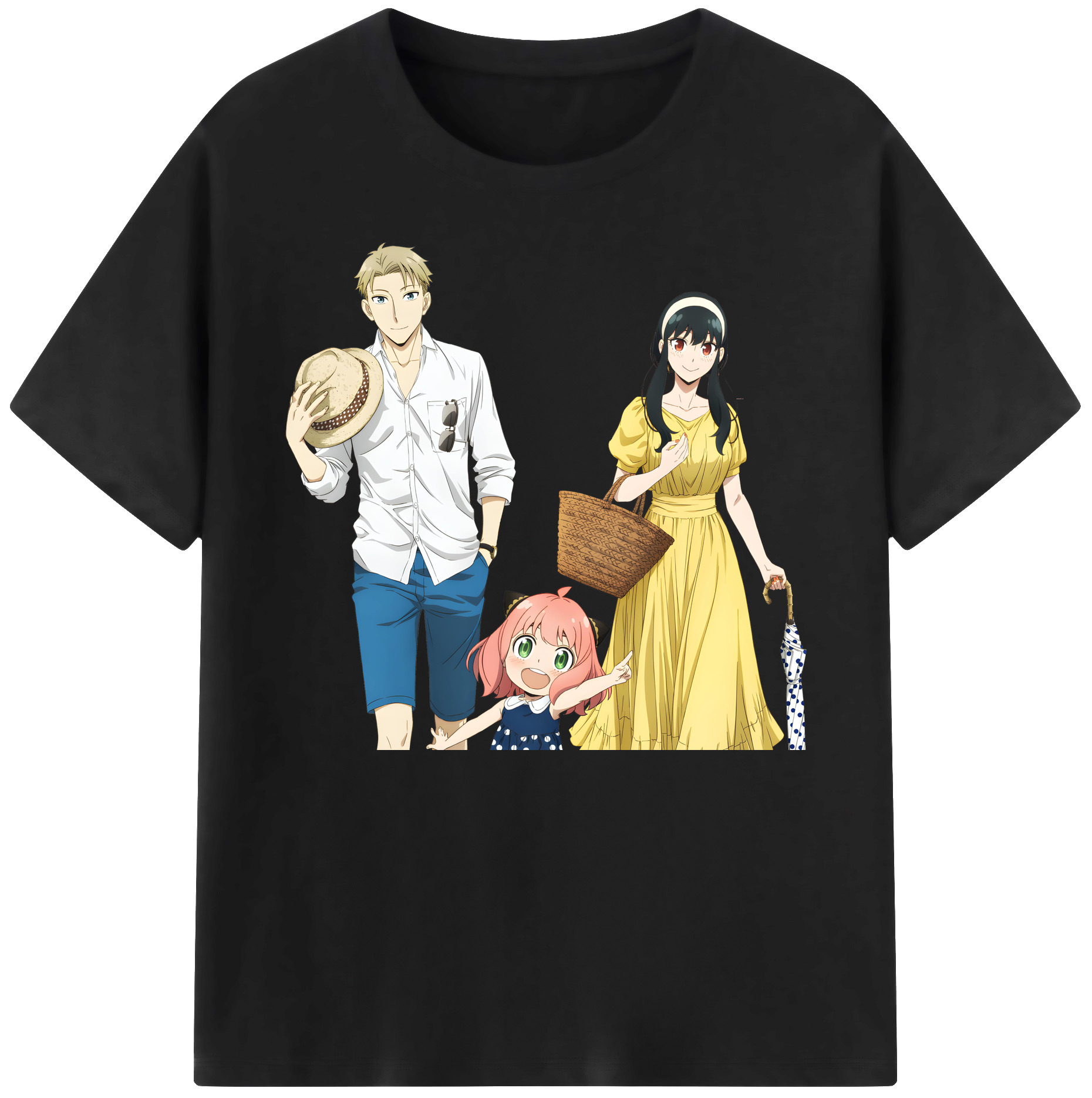 （画像用） SPY×FAMILY间谍家家酒 綿100％ メンズ半袖Tシャツ｜肌触りやわらか＆通気性