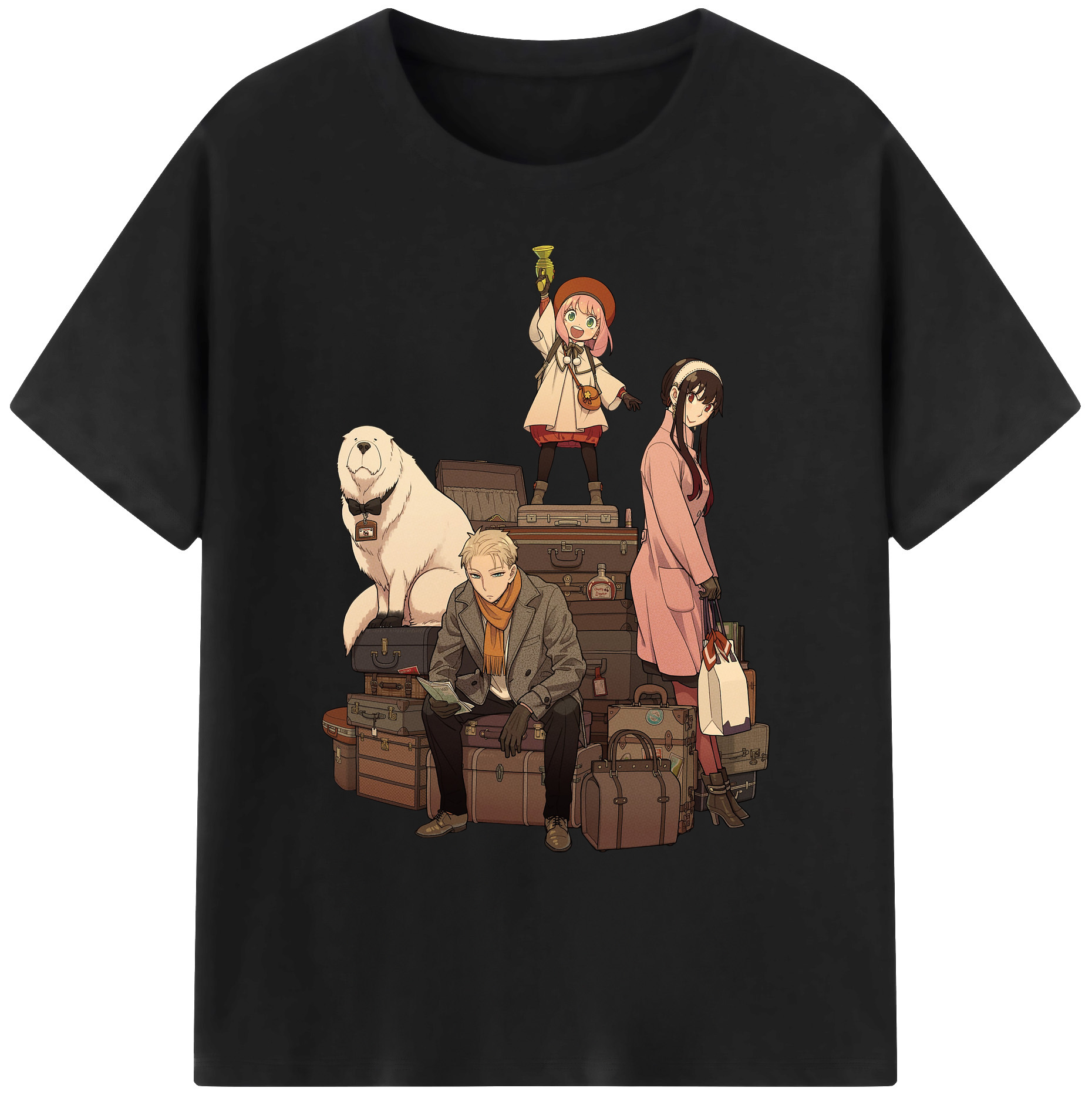 （画像用） SPY×FAMILY间谍家家酒 綿100％ メンズ半袖Tシャツ｜肌触りやわらか＆通気性