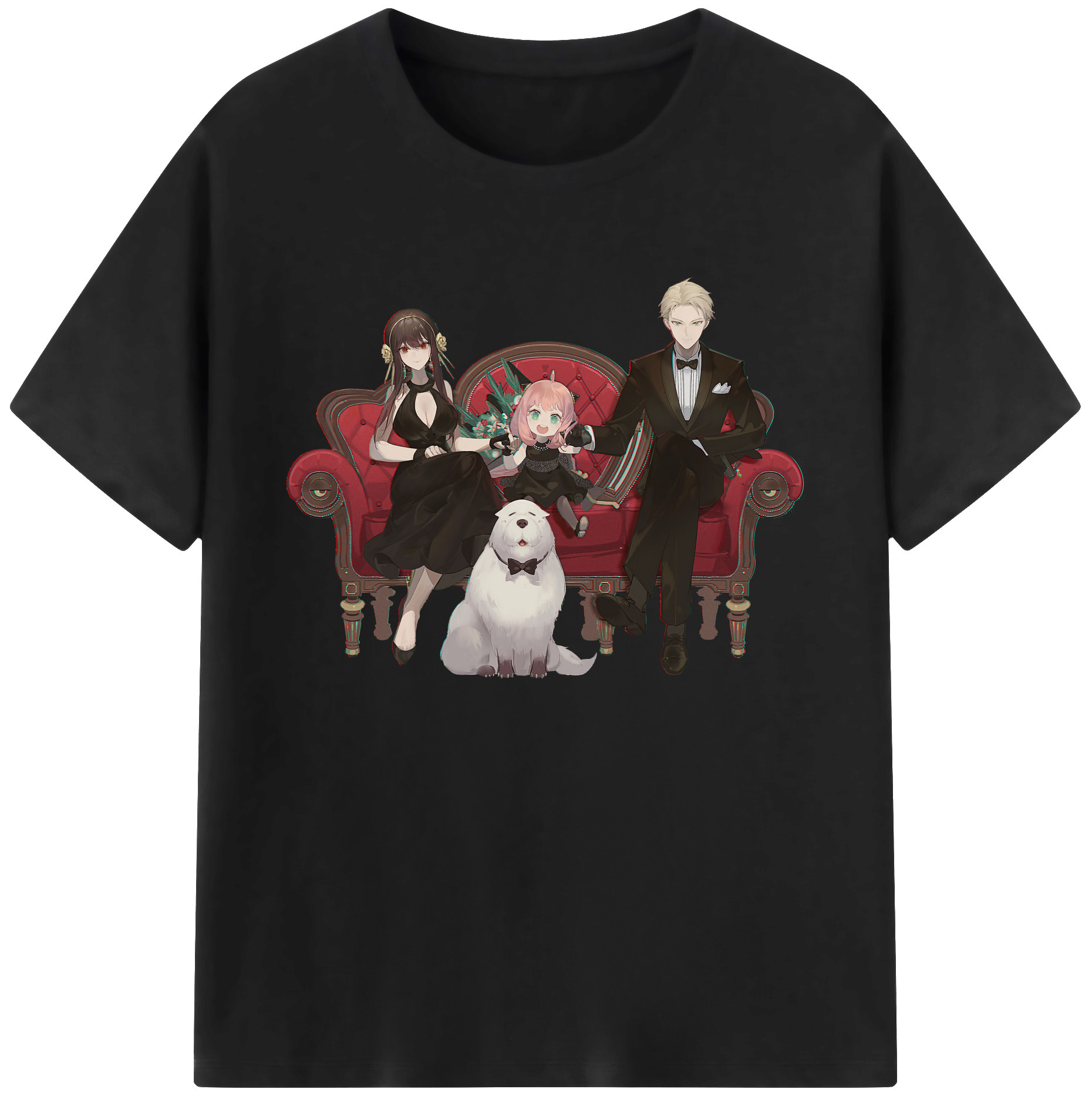 （画像用） SPY×FAMILY间谍家家酒 綿100％ メンズ半袖Tシャツ｜肌触りやわらか＆通気性