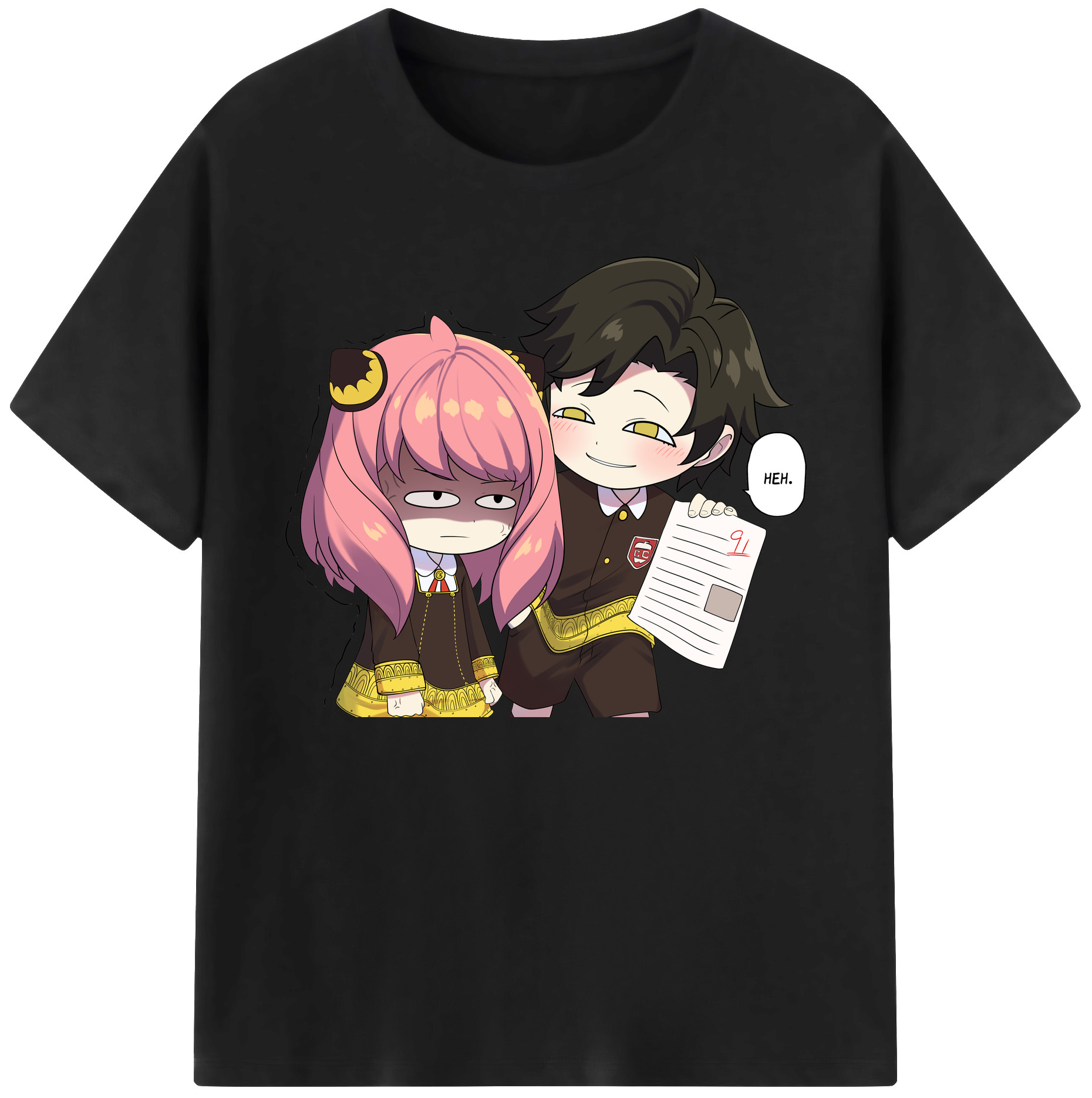 （画像用） SPY×FAMILY间谍家家酒 綿100％ メンズ半袖Tシャツ｜肌触りやわらか＆通気性