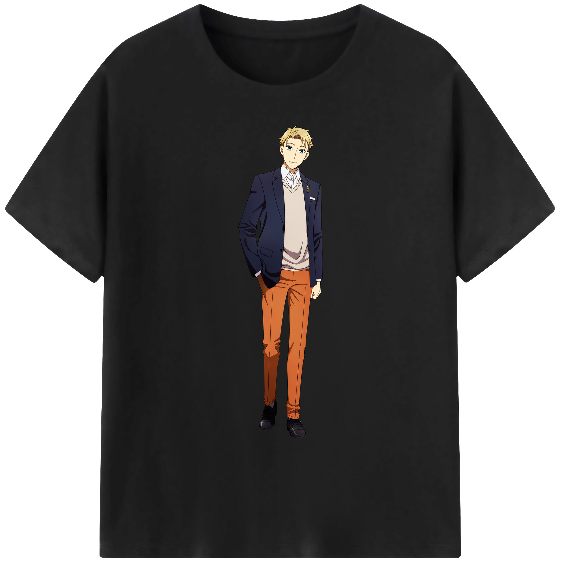 （画像用） SPY×FAMILY间谍家家酒 綿100％ メンズ半袖Tシャツ｜肌触りやわらか＆通気性