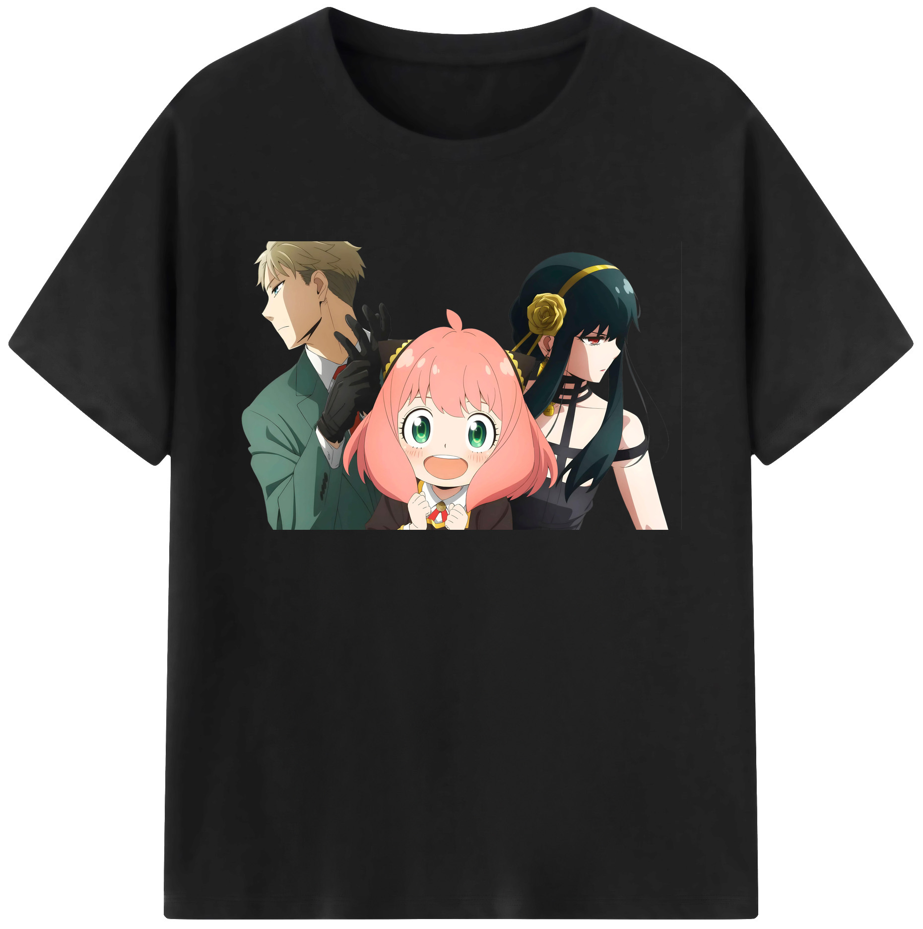 （画像用） SPY×FAMILY间谍家家酒 綿100％ メンズ半袖Tシャツ｜肌触りやわらか＆通気性