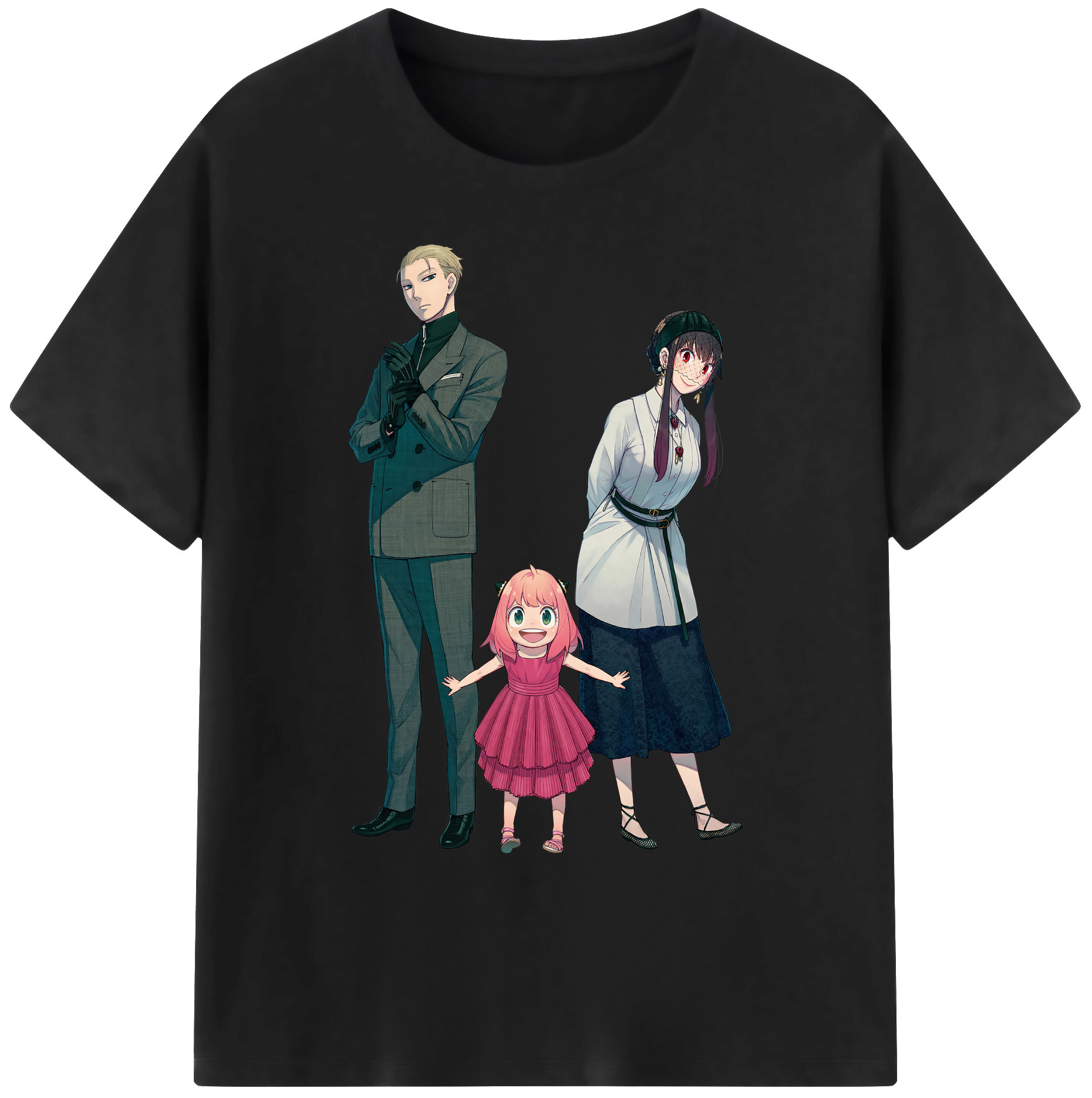 （画像用） SPY×FAMILY间谍家家酒 綿100％ メンズ半袖Tシャツ｜肌触りやわらか＆通気性