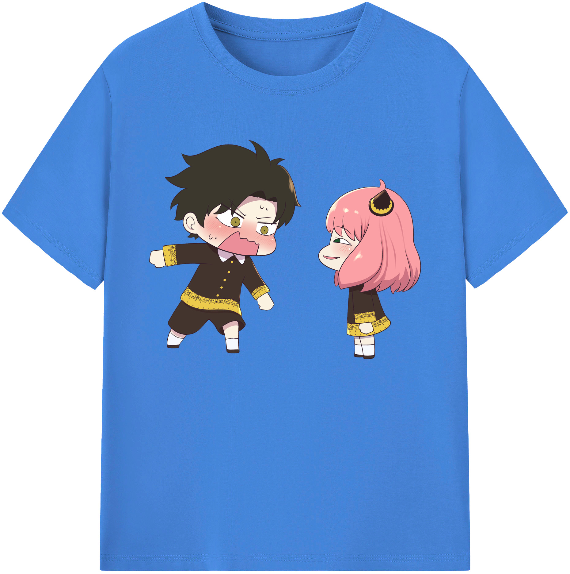 （画像用） SPY×FAMILY间谍家家酒 綿100％ メンズ半袖Tシャツ｜肌触りやわらか＆通気性