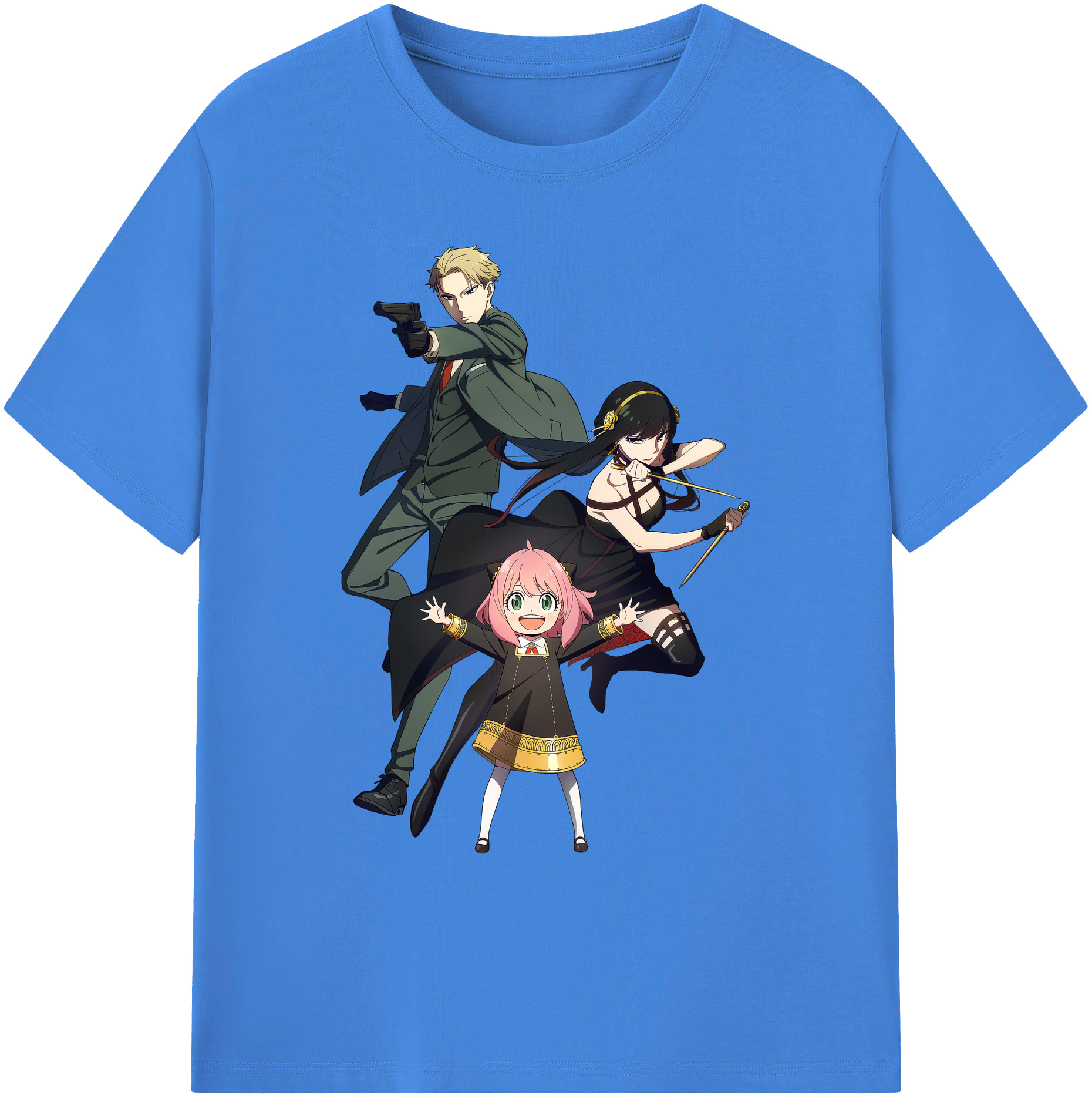 （画像用） SPY×FAMILY间谍家家酒 綿100％ メンズ半袖Tシャツ｜肌触りやわらか＆通気性