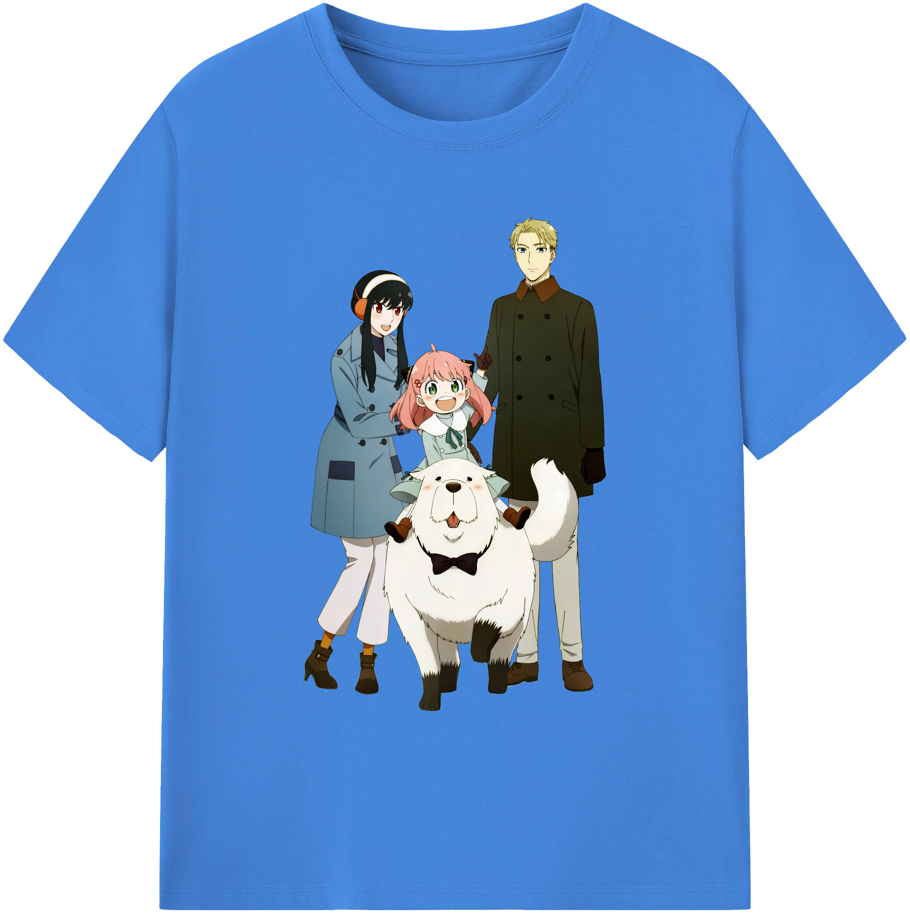 （画像用） SPY×FAMILY间谍家家酒 綿100％ メンズ半袖Tシャツ｜肌触りやわらか＆通気性