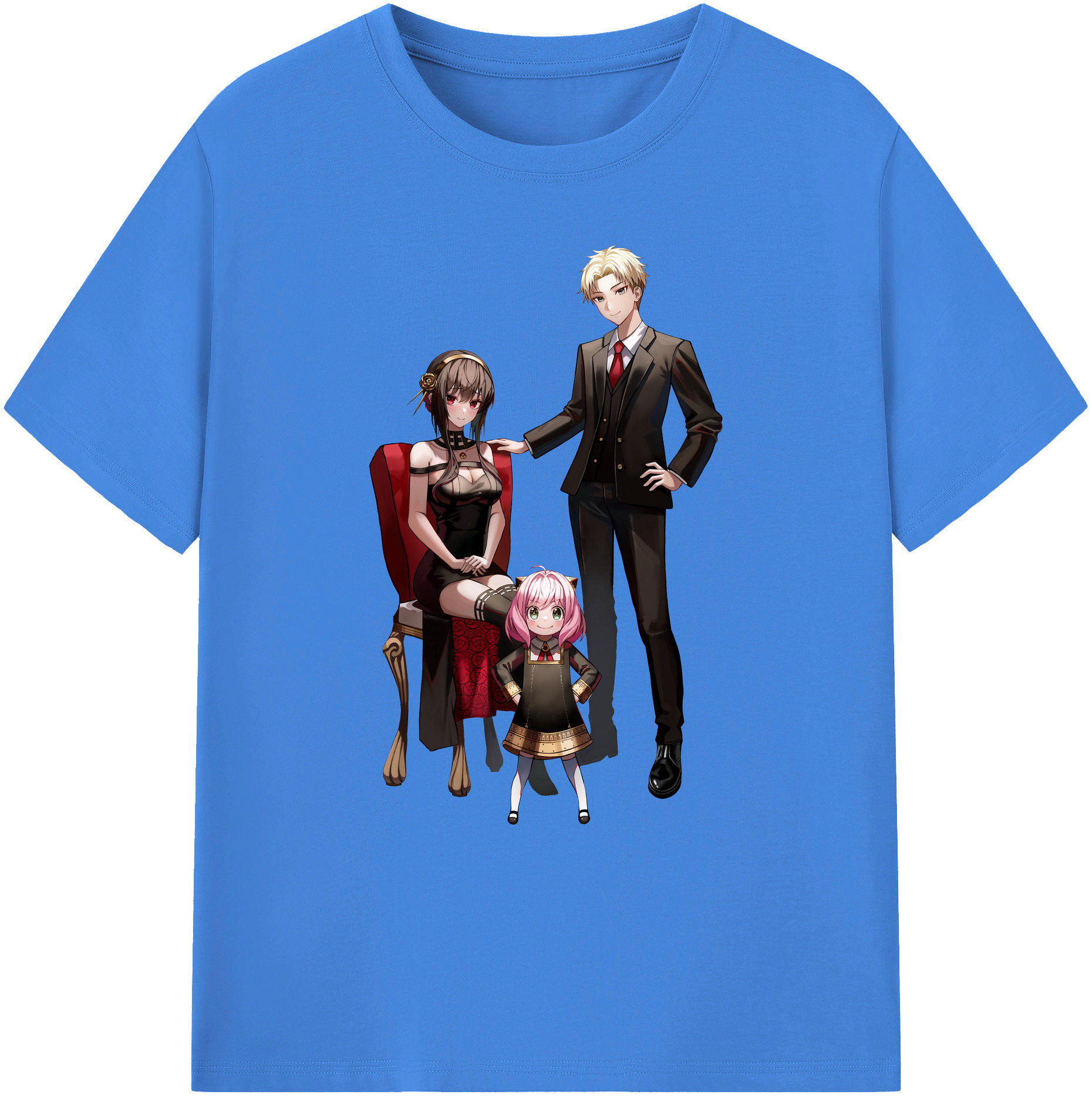 （画像用） SPY×FAMILY间谍家家酒 綿100％ メンズ半袖Tシャツ｜肌触りやわらか＆通気性