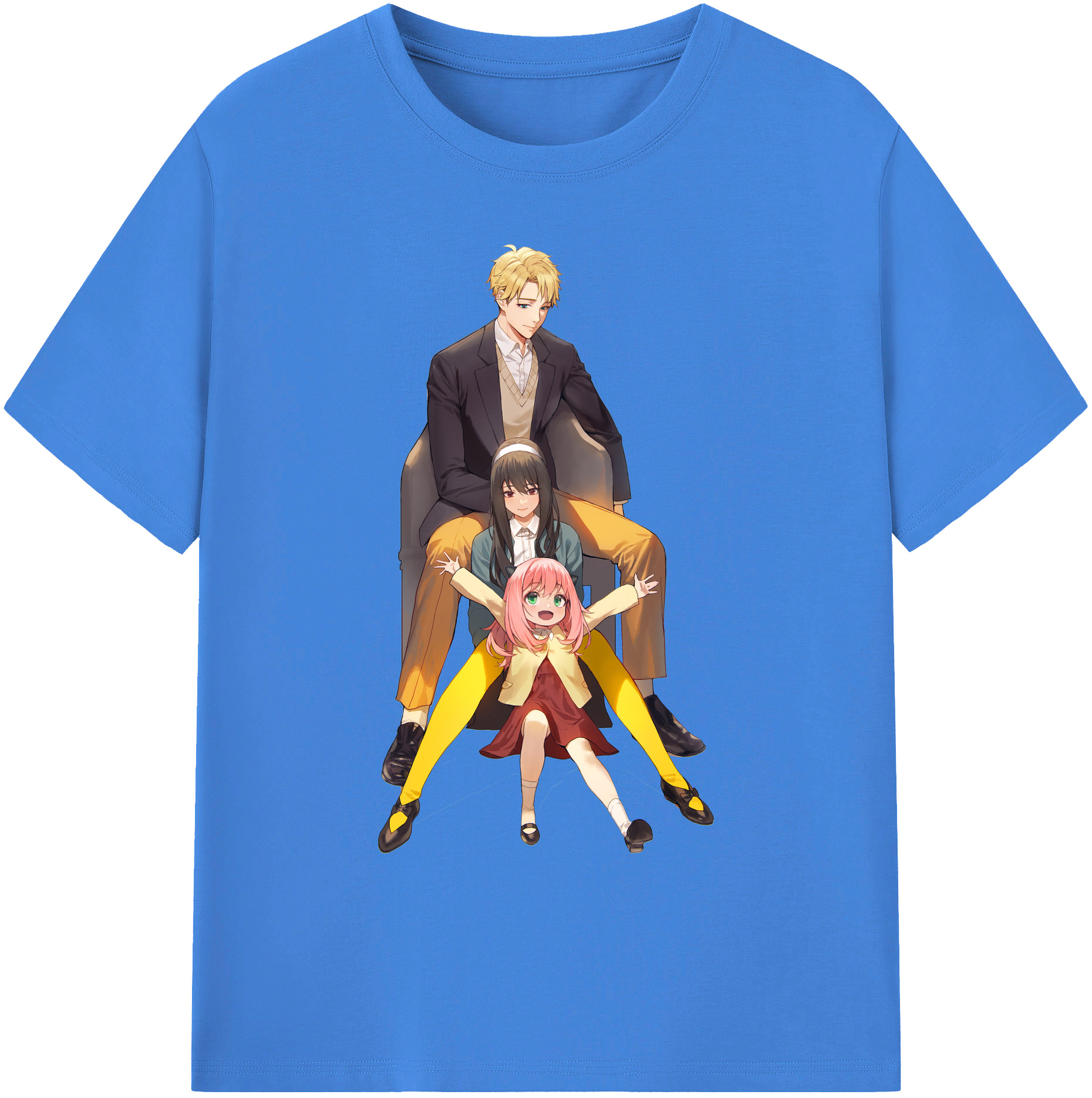 （画像用） SPY×FAMILY间谍家家酒 綿100％ メンズ半袖Tシャツ｜肌触りやわらか＆通気性