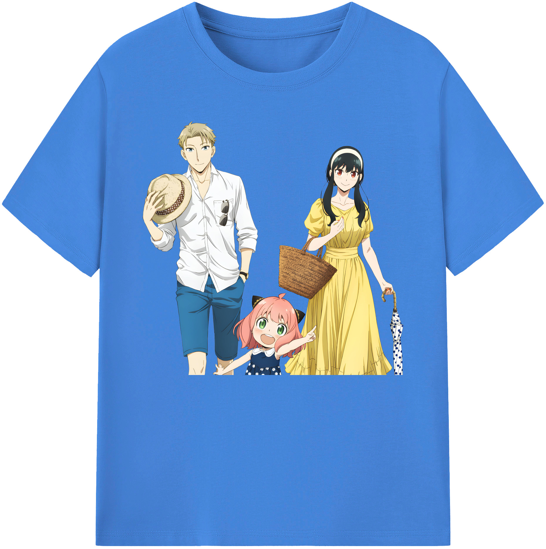 （画像用） SPY×FAMILY间谍家家酒 綿100％ メンズ半袖Tシャツ｜肌触りやわらか＆通気性