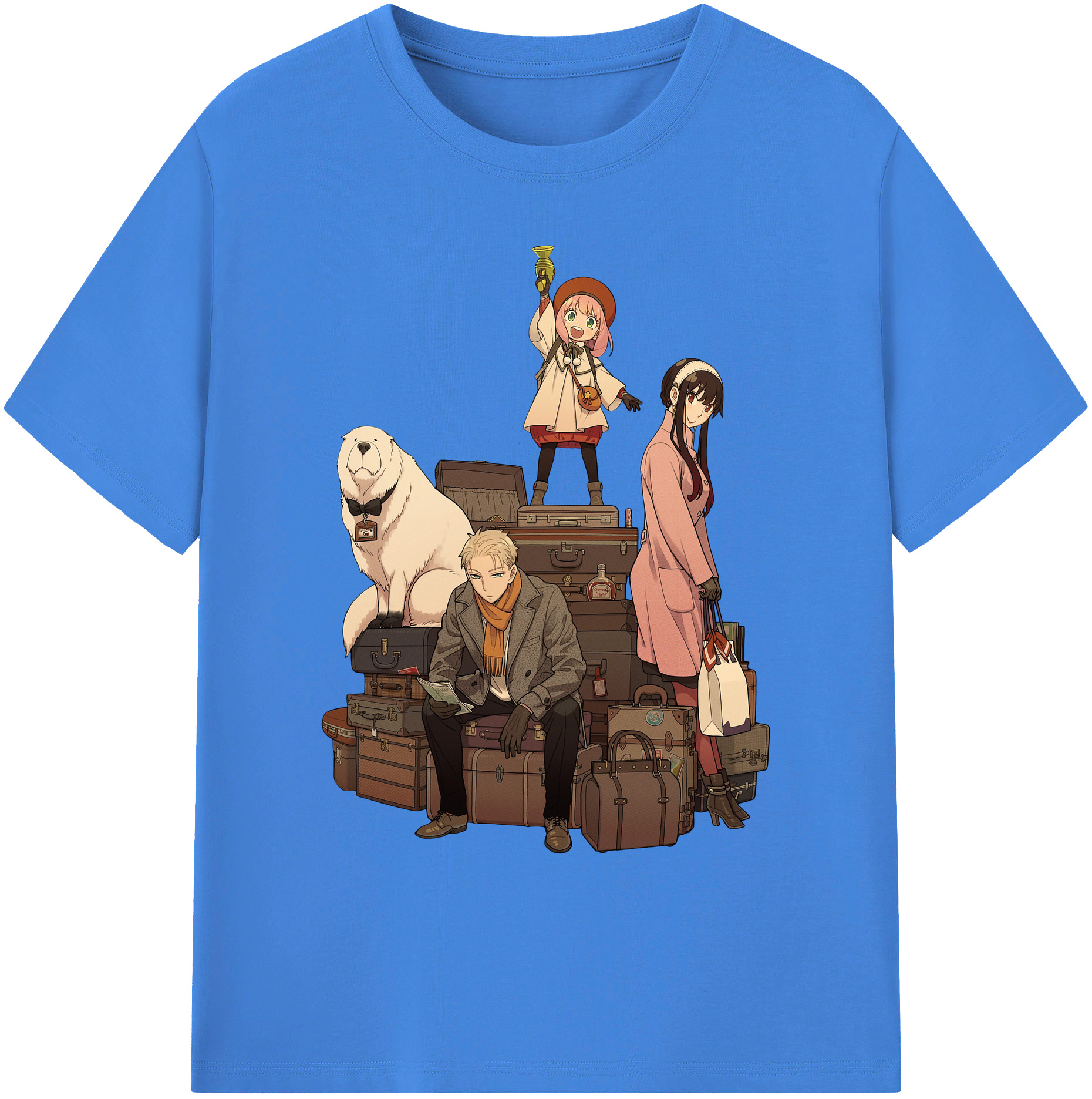 （画像用） SPY×FAMILY间谍家家酒 綿100％ メンズ半袖Tシャツ｜肌触りやわらか＆通気性